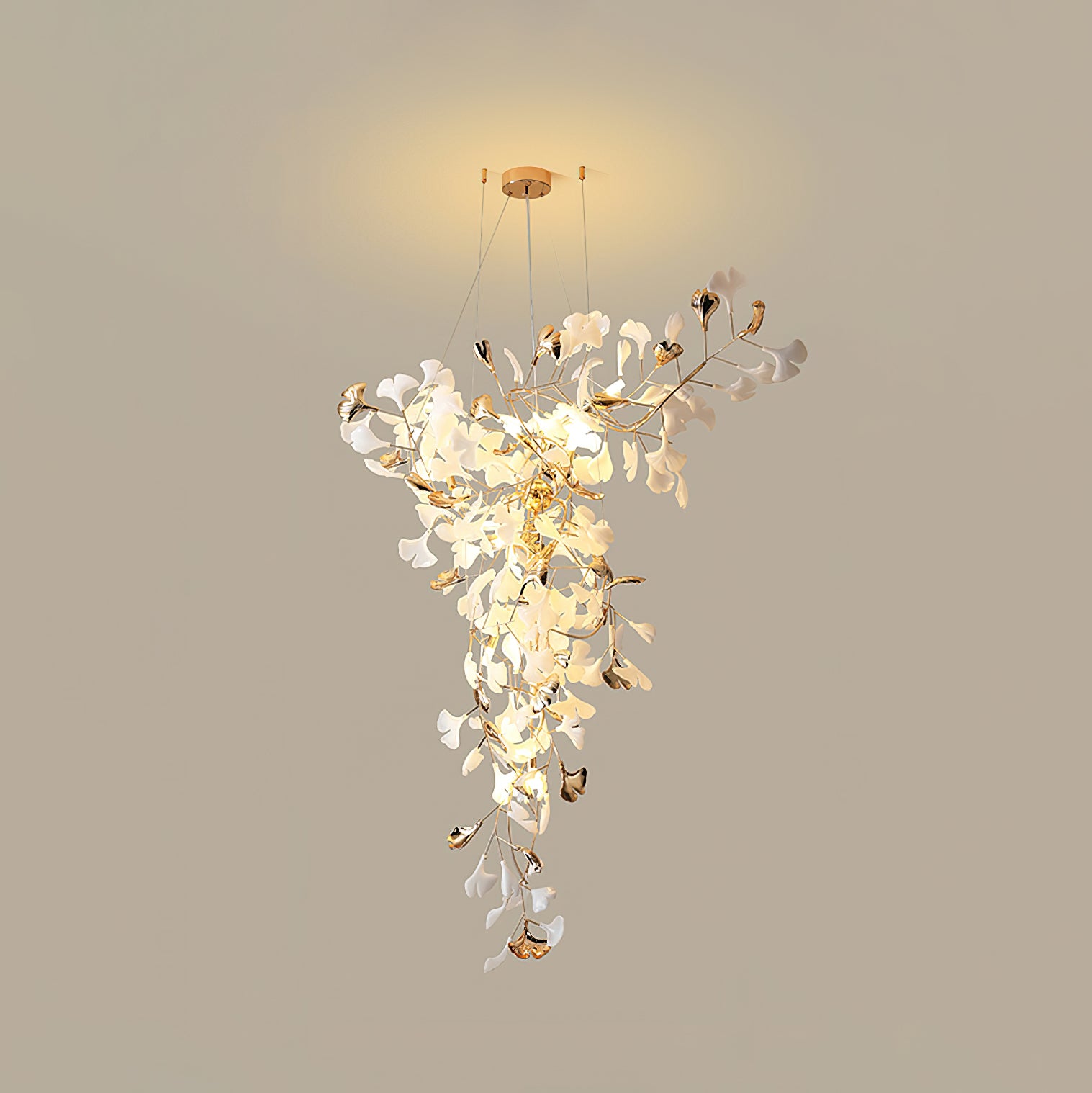 Ginkgo Tip Tlying Chandelier - Cueteks