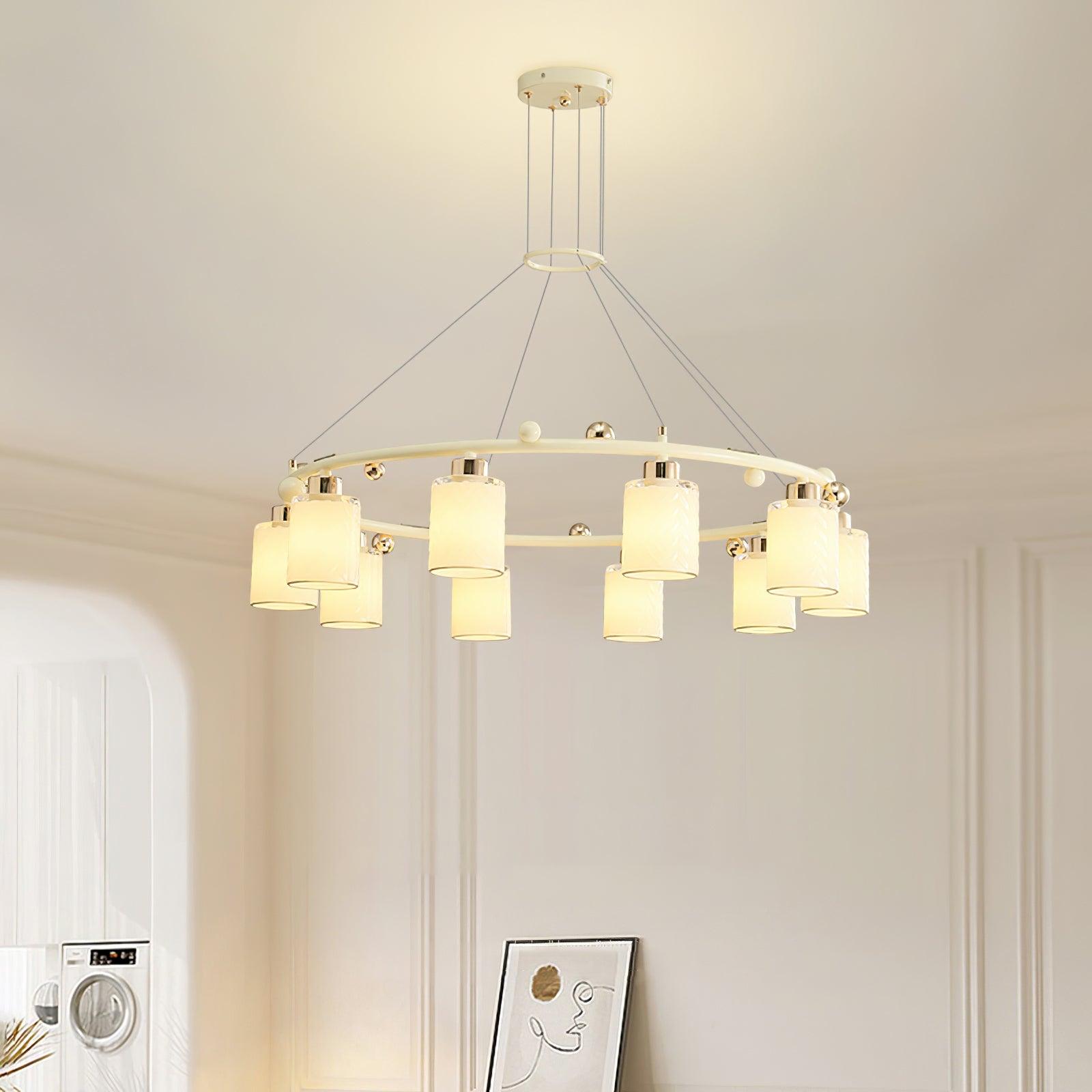 Ring Glass Cup Chandelier - Cueteks