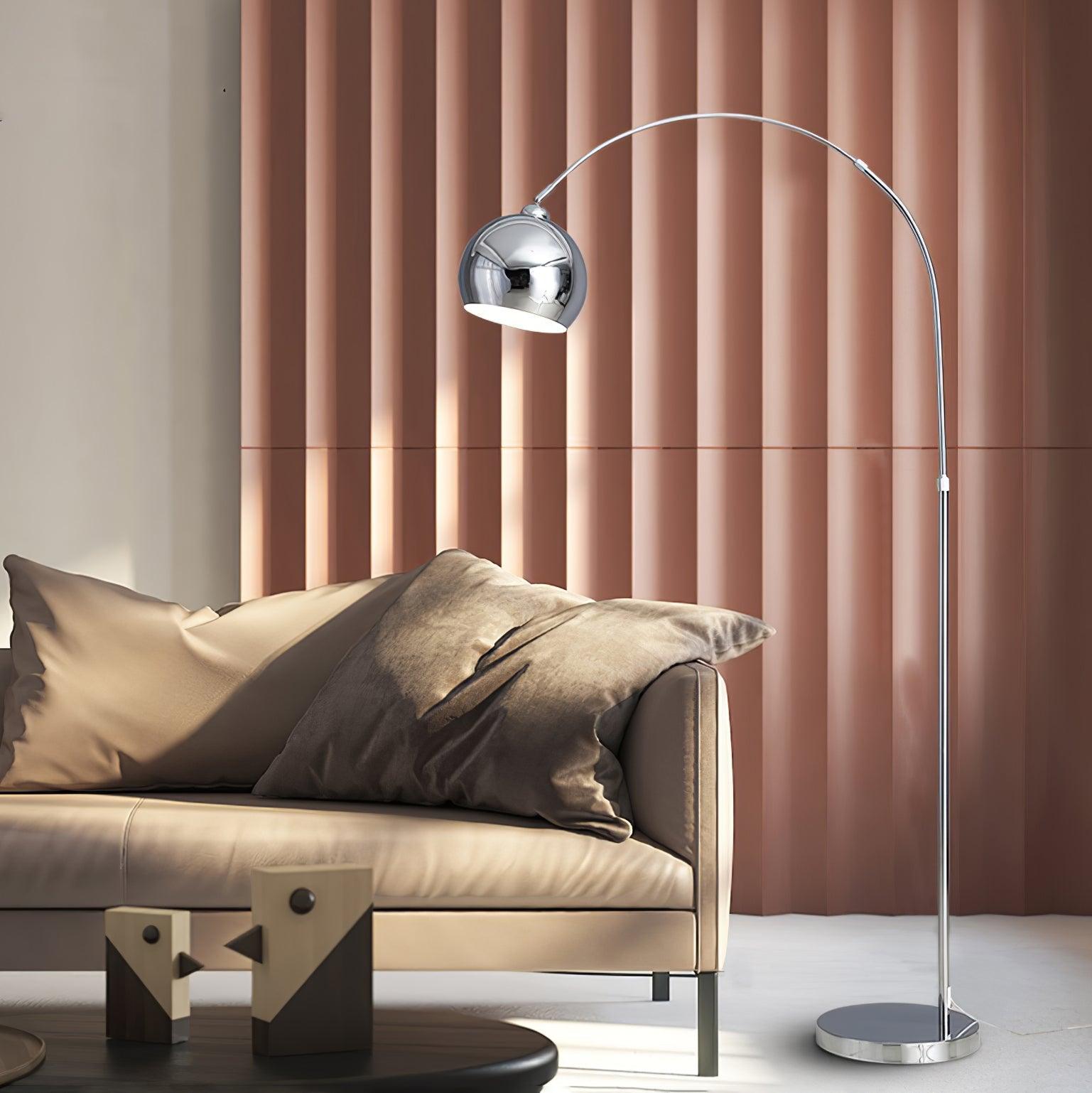 Angler floor lamp
