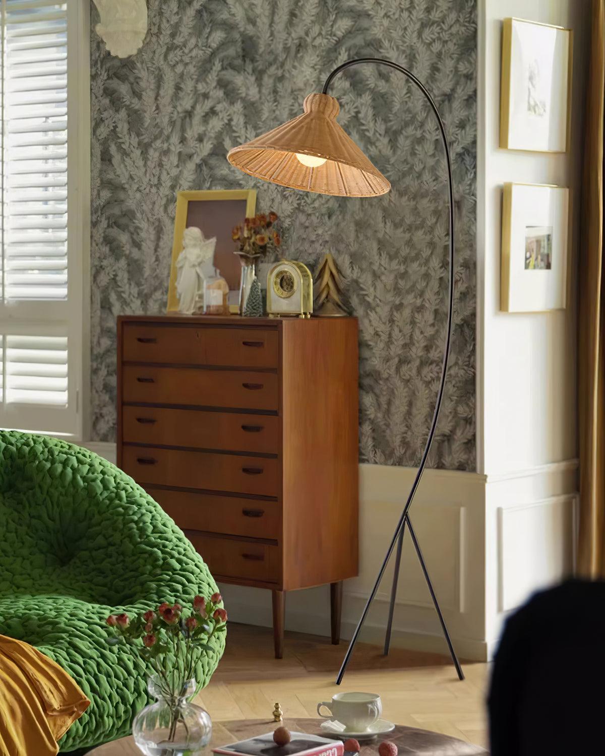 Tana Woven Floor Lamp - Cueteks