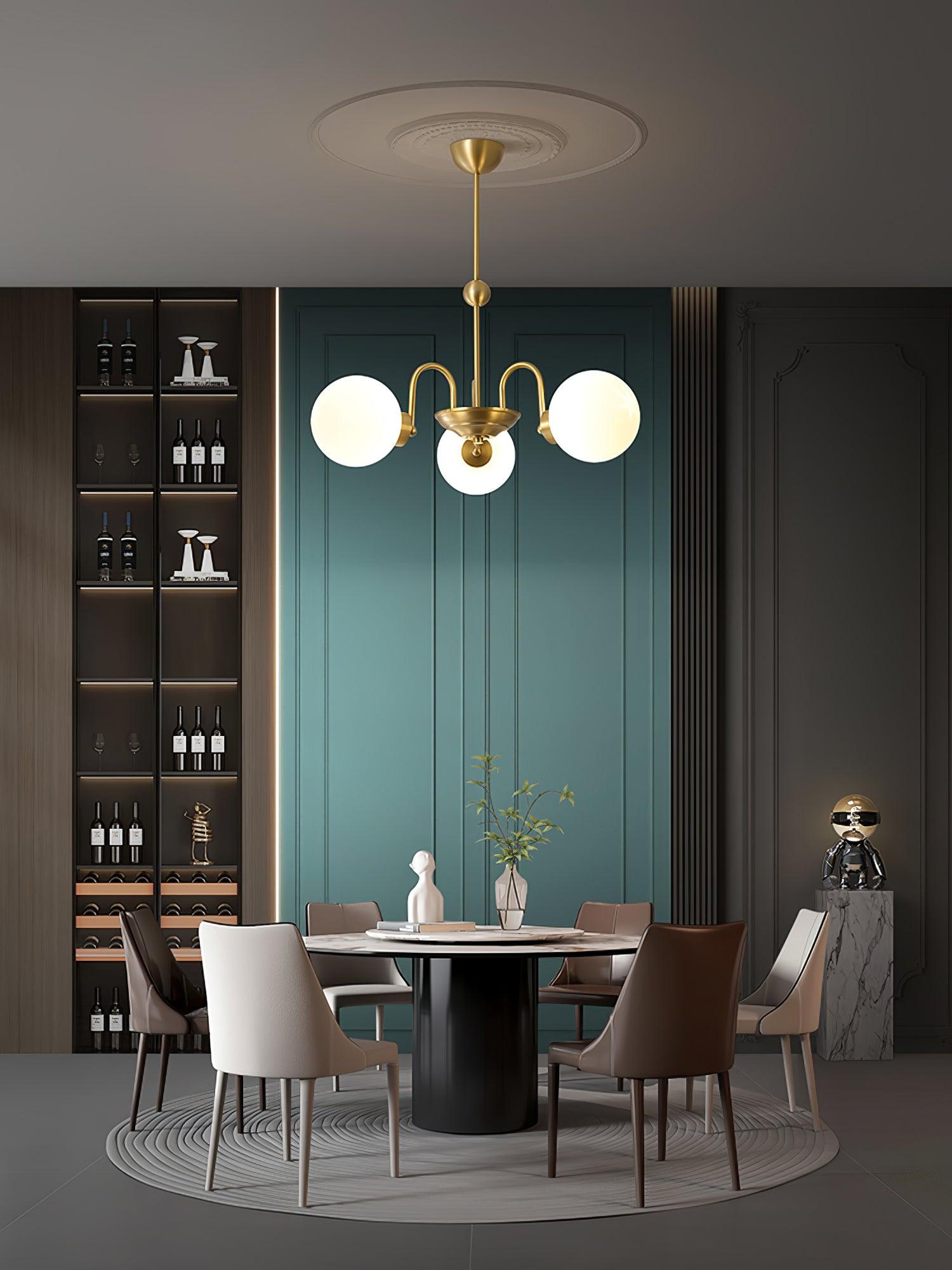 Yisu Brass Chandelier - Cueteks
