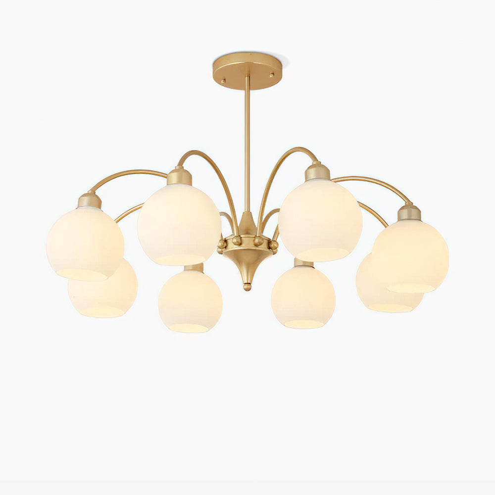 Sculptural Glass Chandelier - Cueteks