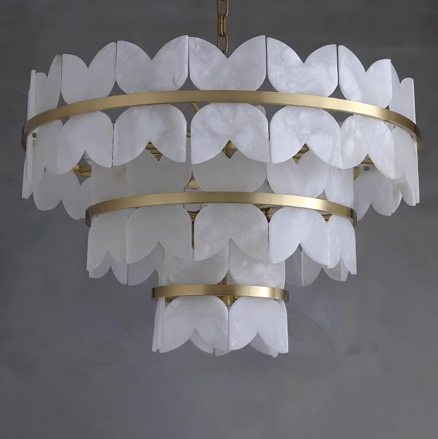 Alabaster Cloudscape Chandelier - Cueteks