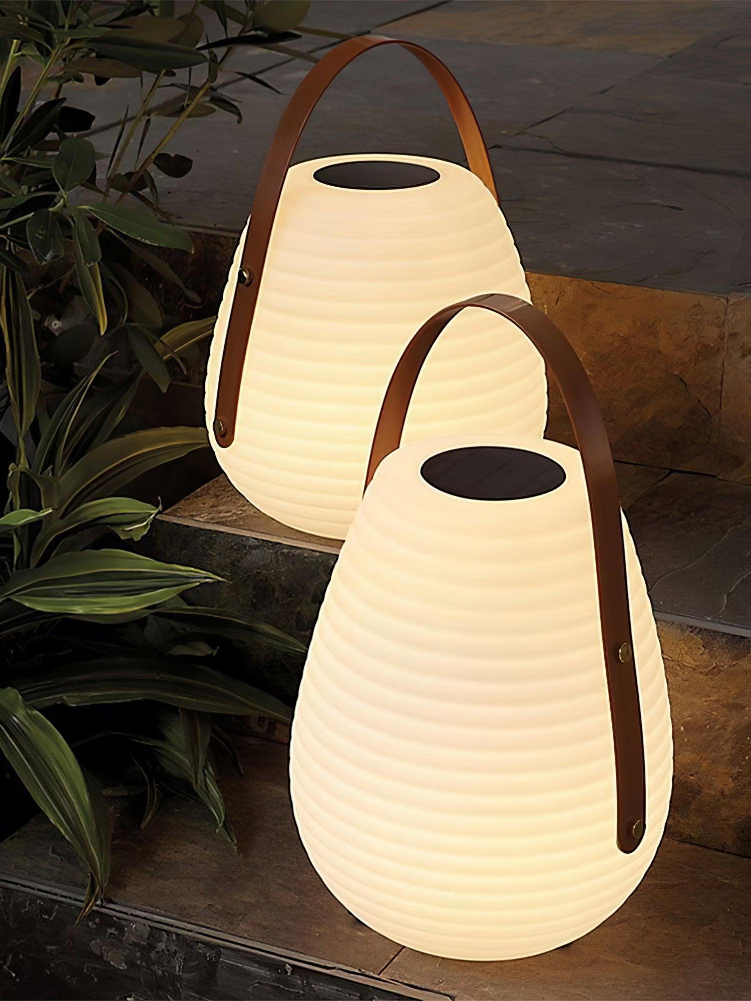 Beehive Solar Lantern Outdoor Lamp - Cueteks