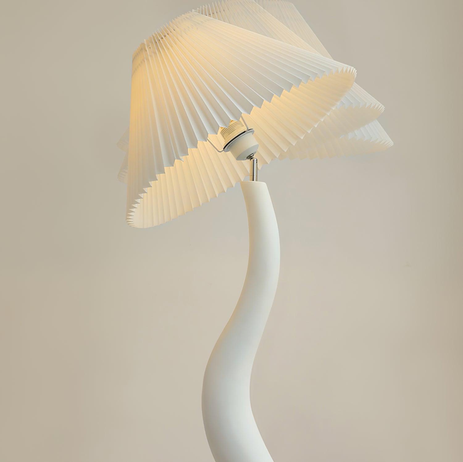 Twisted Pleated Floor Lamp - Cueteks