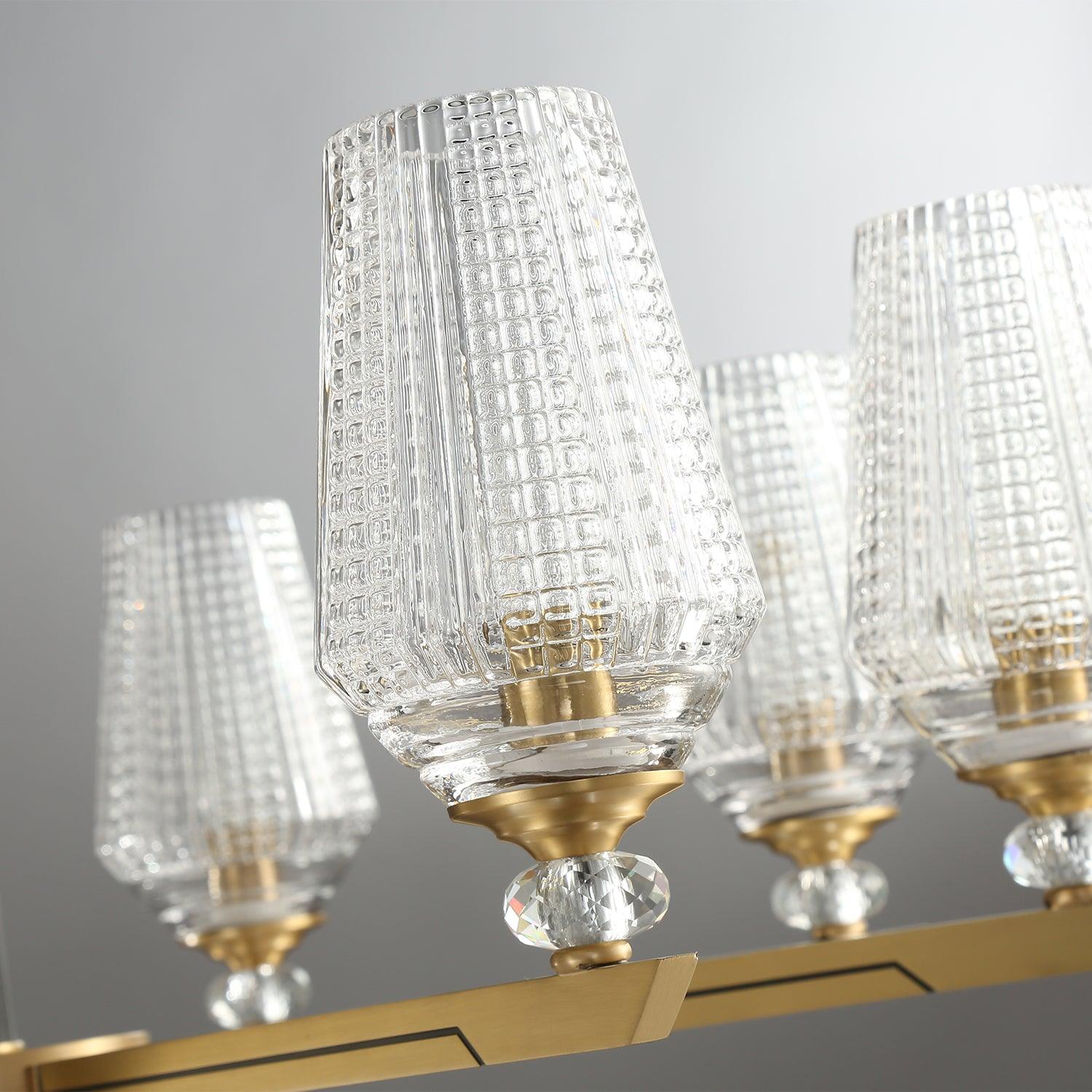Orrefors Brass Chandelier - Cueteks