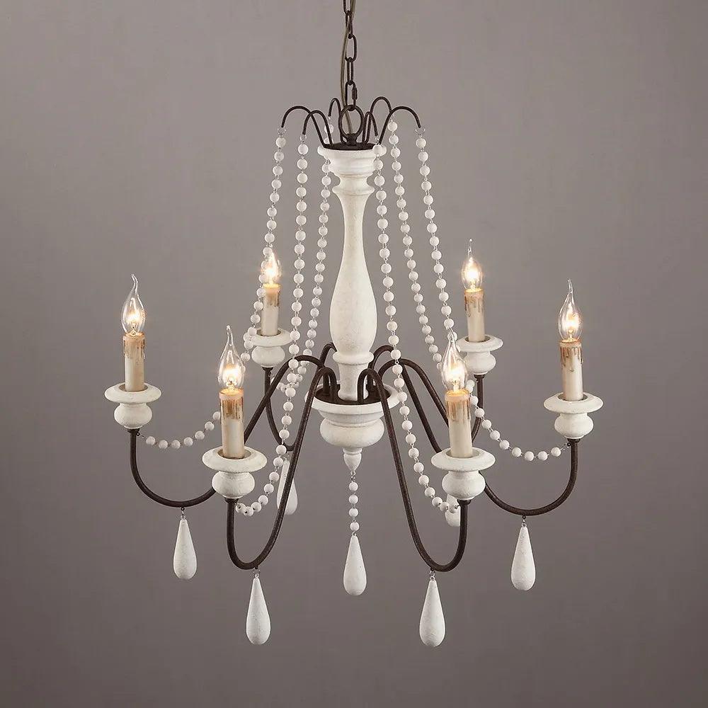 Candle Style Beaded Chandelier - Cueteks