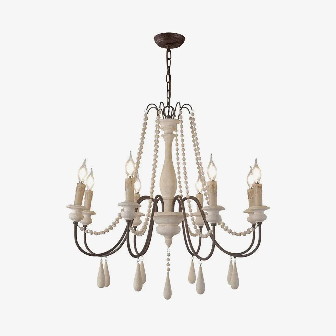 Candle Style Beaded Chandelier - Cueteks
