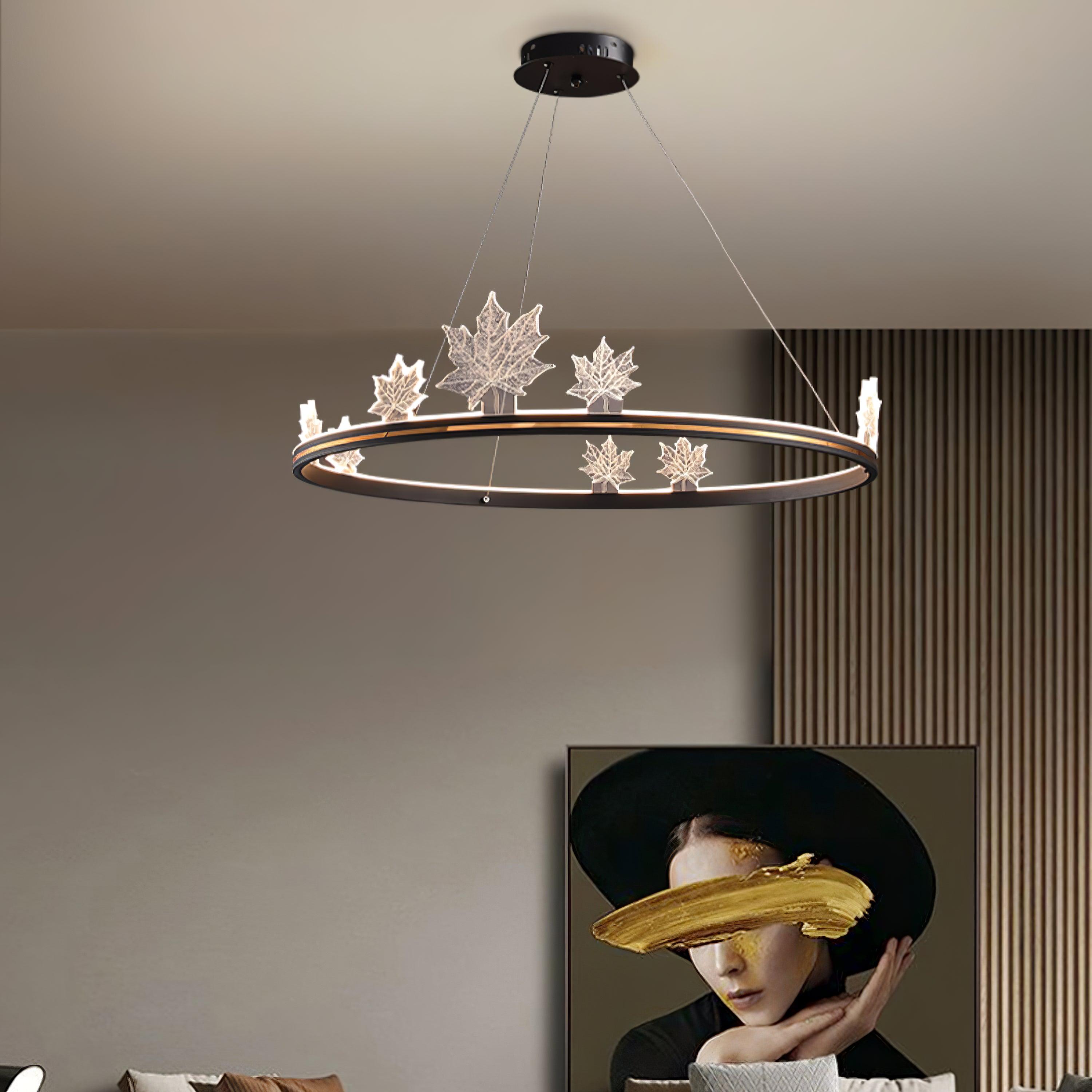 Ion Leaf Chandelier - Cueteks