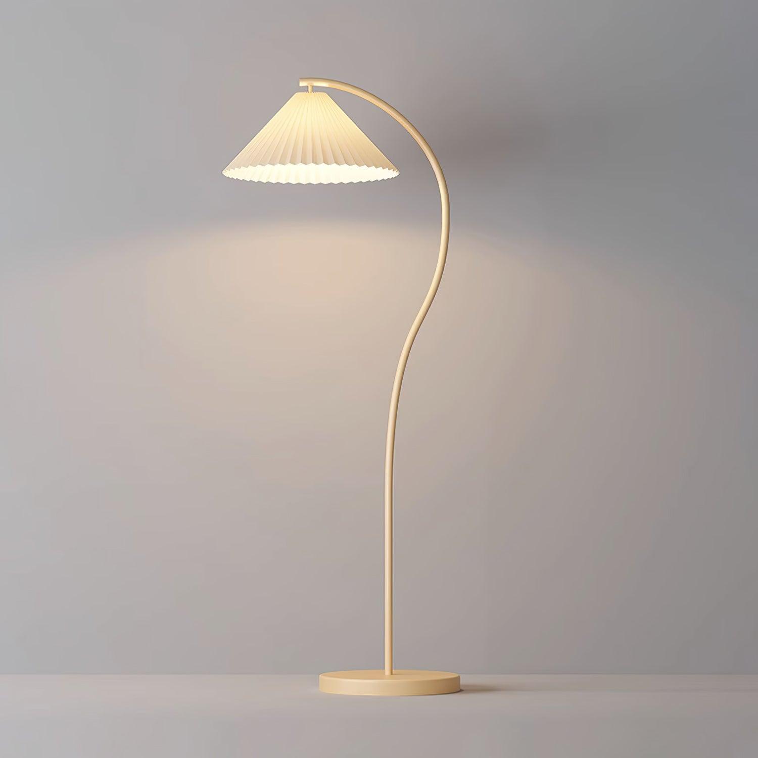 Crescini Pleated Floor Lamp - Cueteks