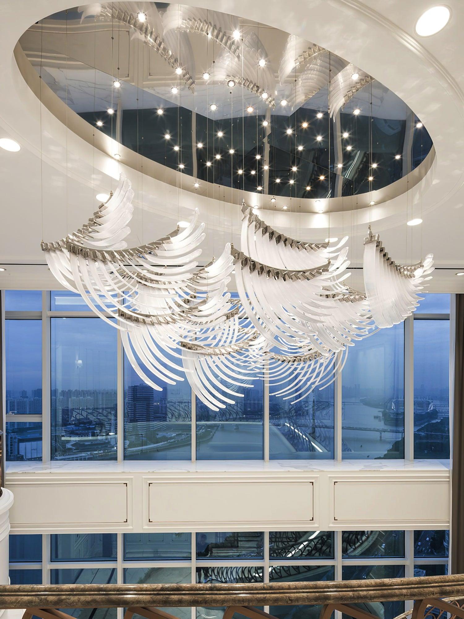 Tiered Palmette Chandelier - Cueteks