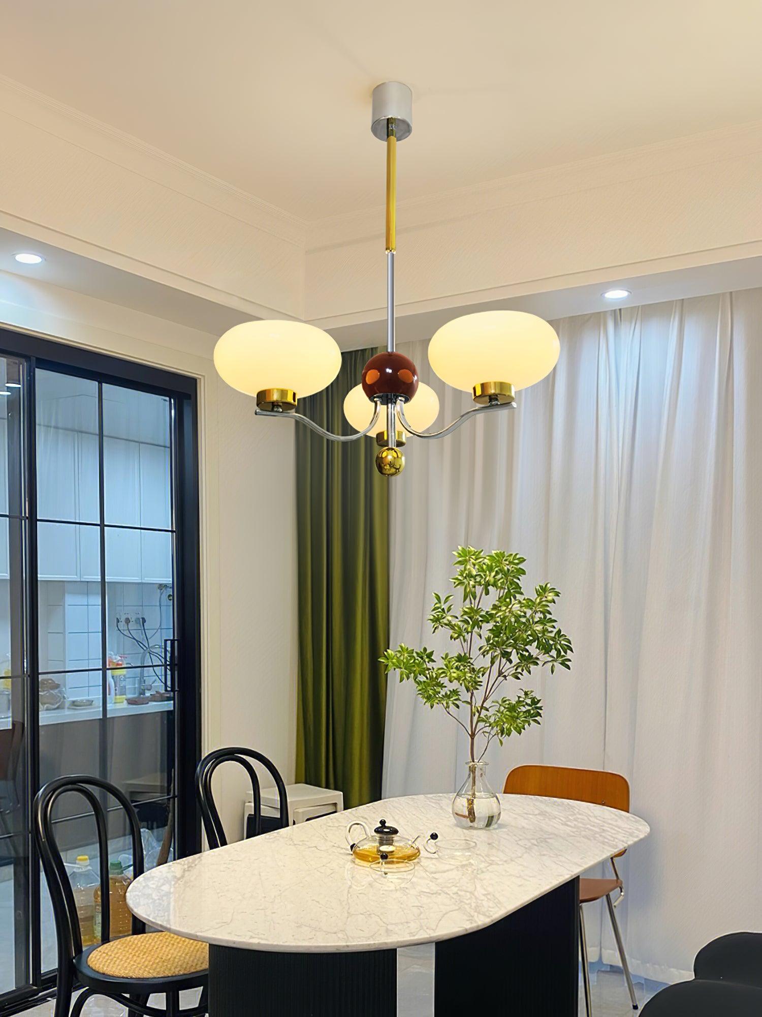 Medieval Glass Bowl Chandelier - Cueteks
