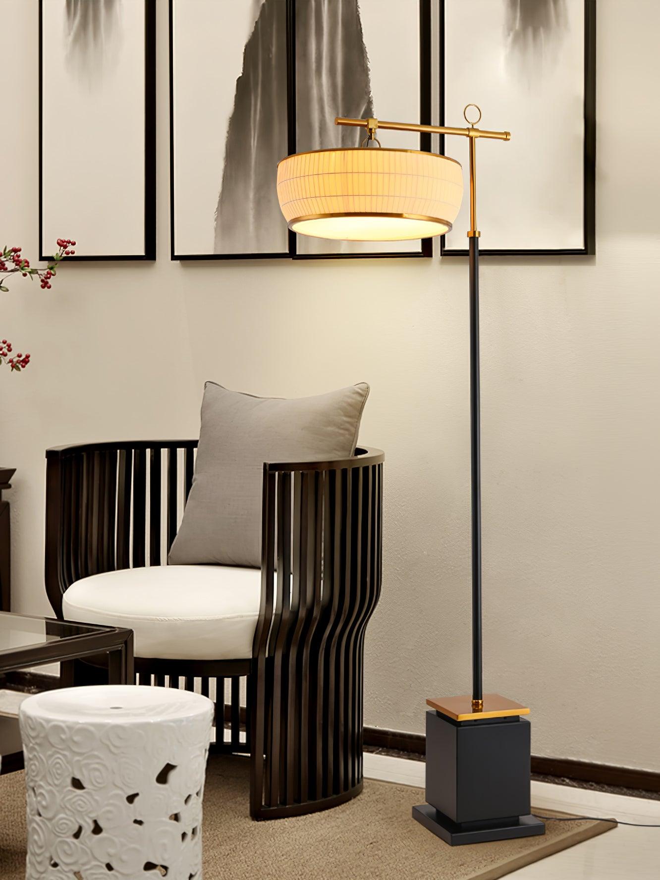 Hejun Fabric Floor Lamp - Cueteks