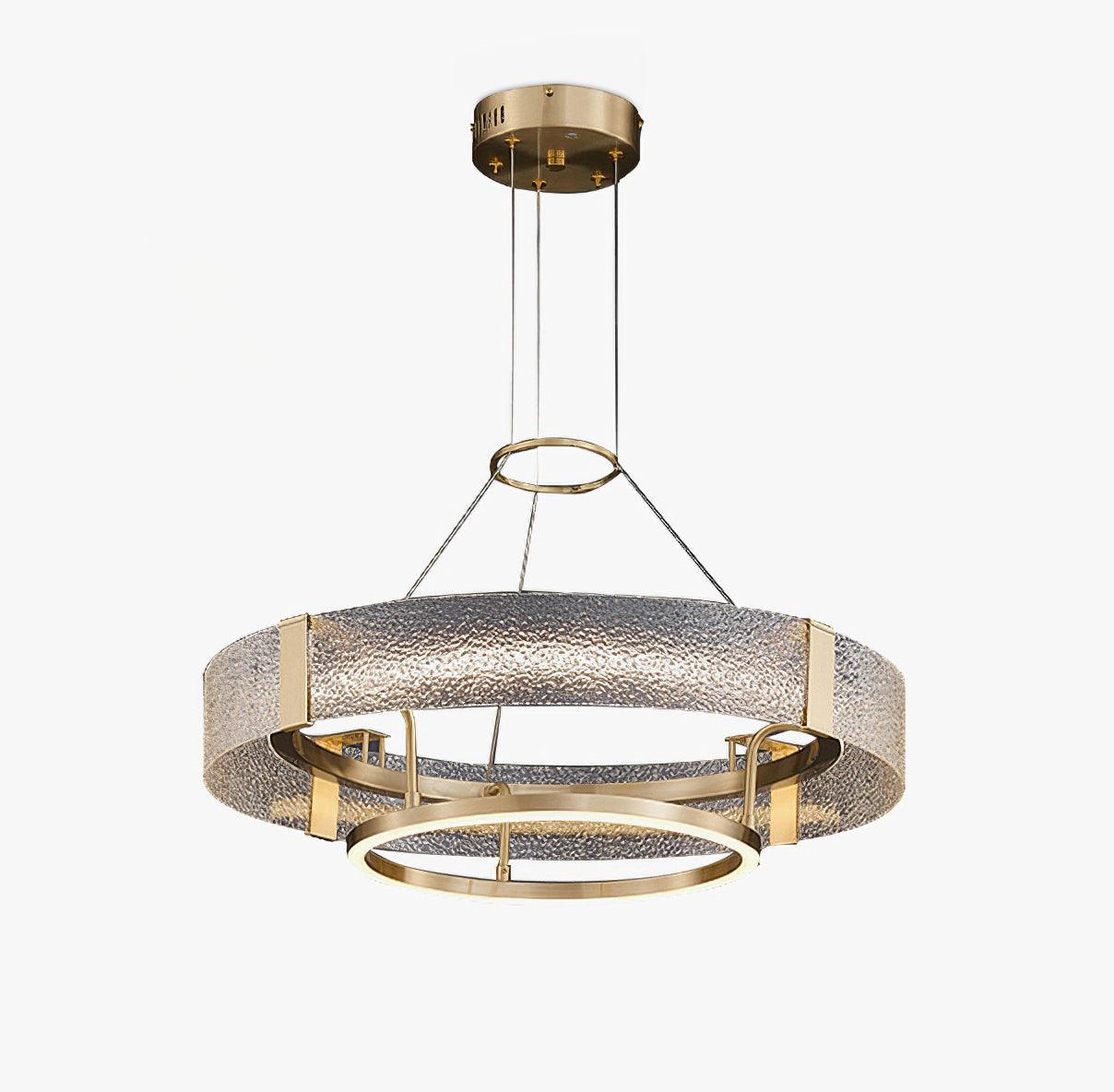 Ripple Glass Chandelier - Cueteks