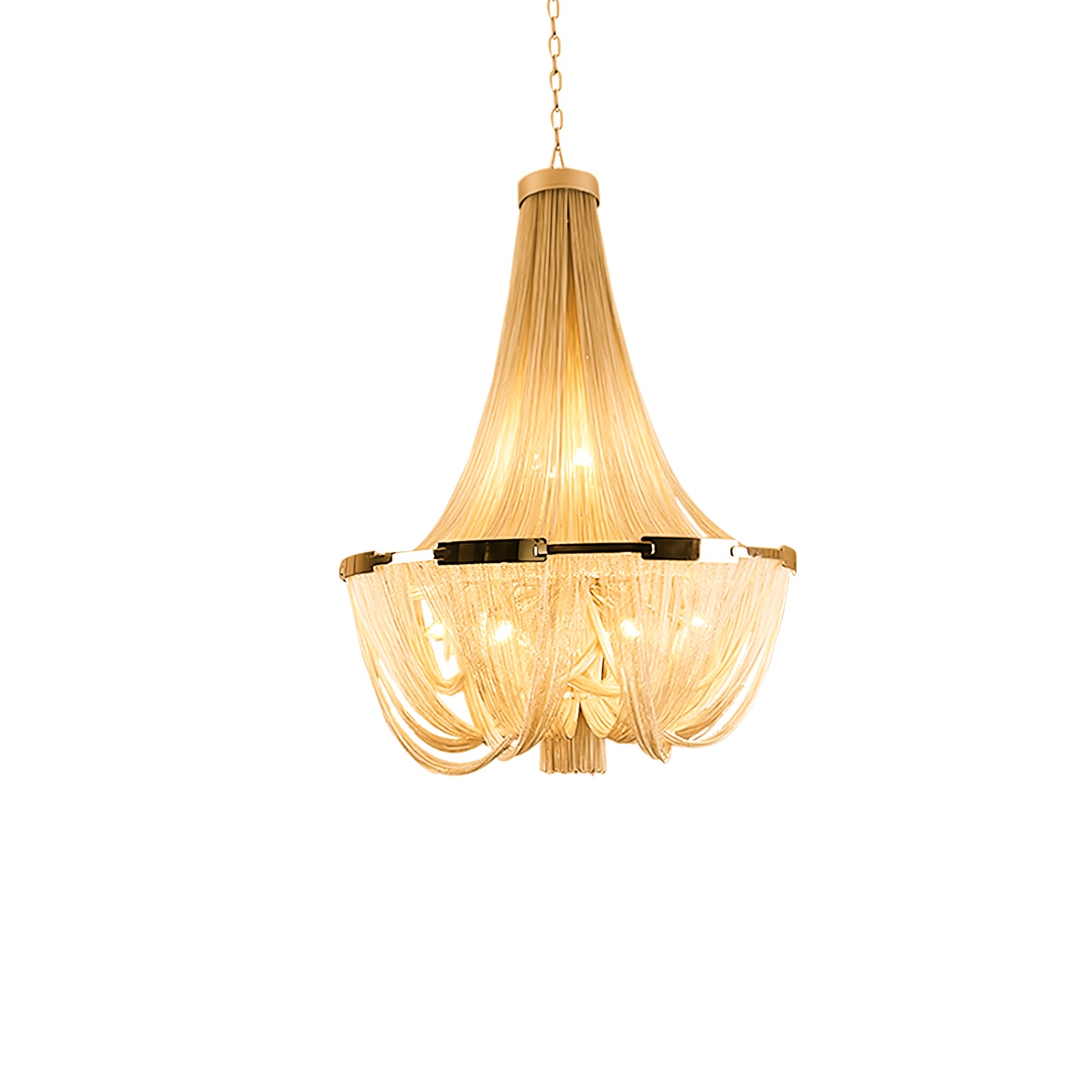 Tassel Aluminum Chain Chandelier - Cueteks