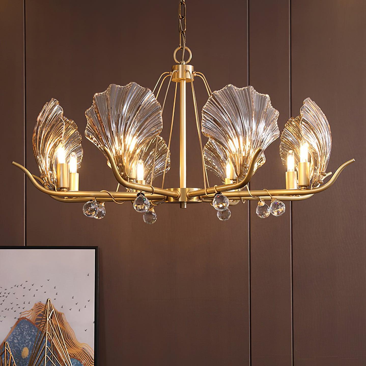 Shell Crystal Chandelier - Cueteks