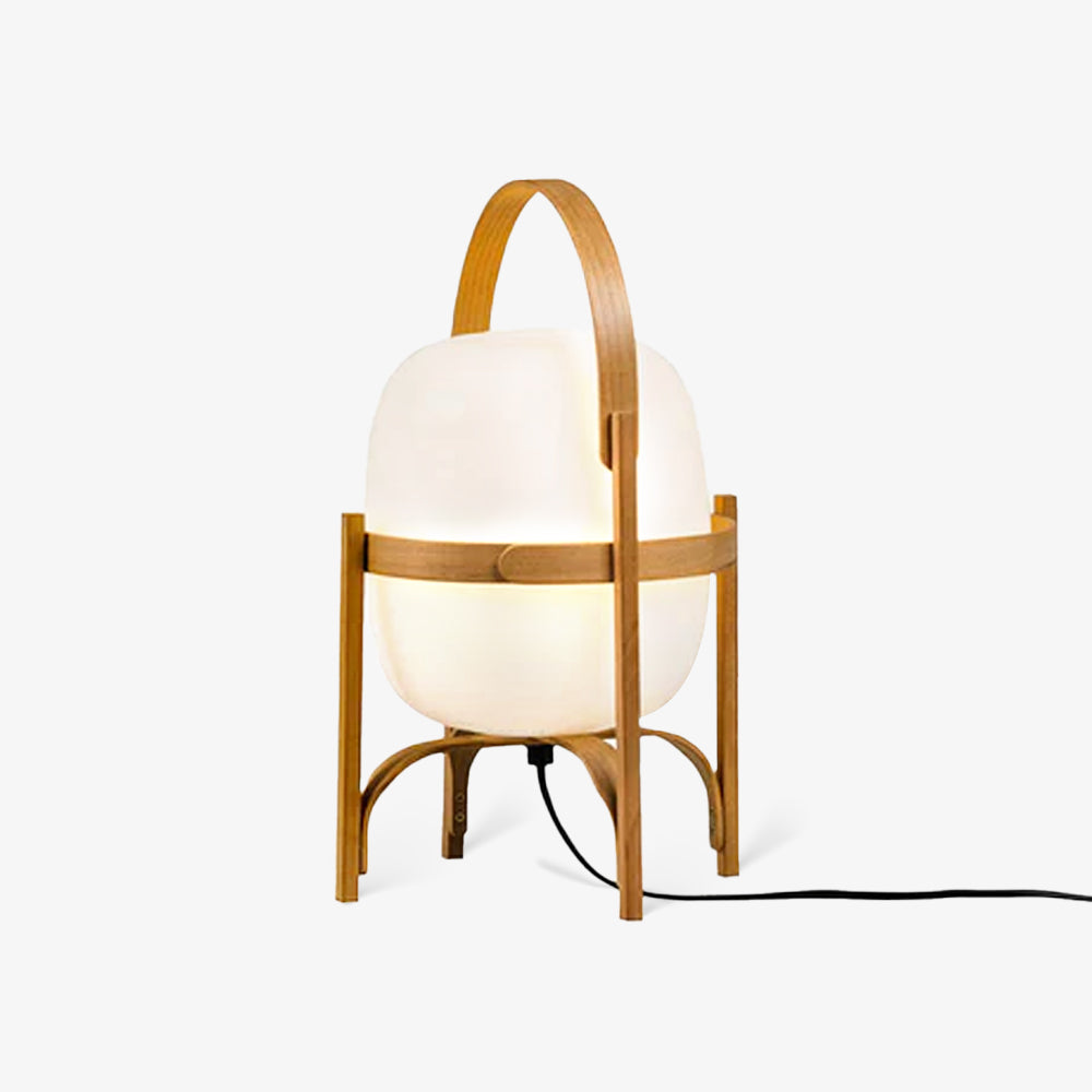Portable Lantern Glass Table Lamp - Cueteks