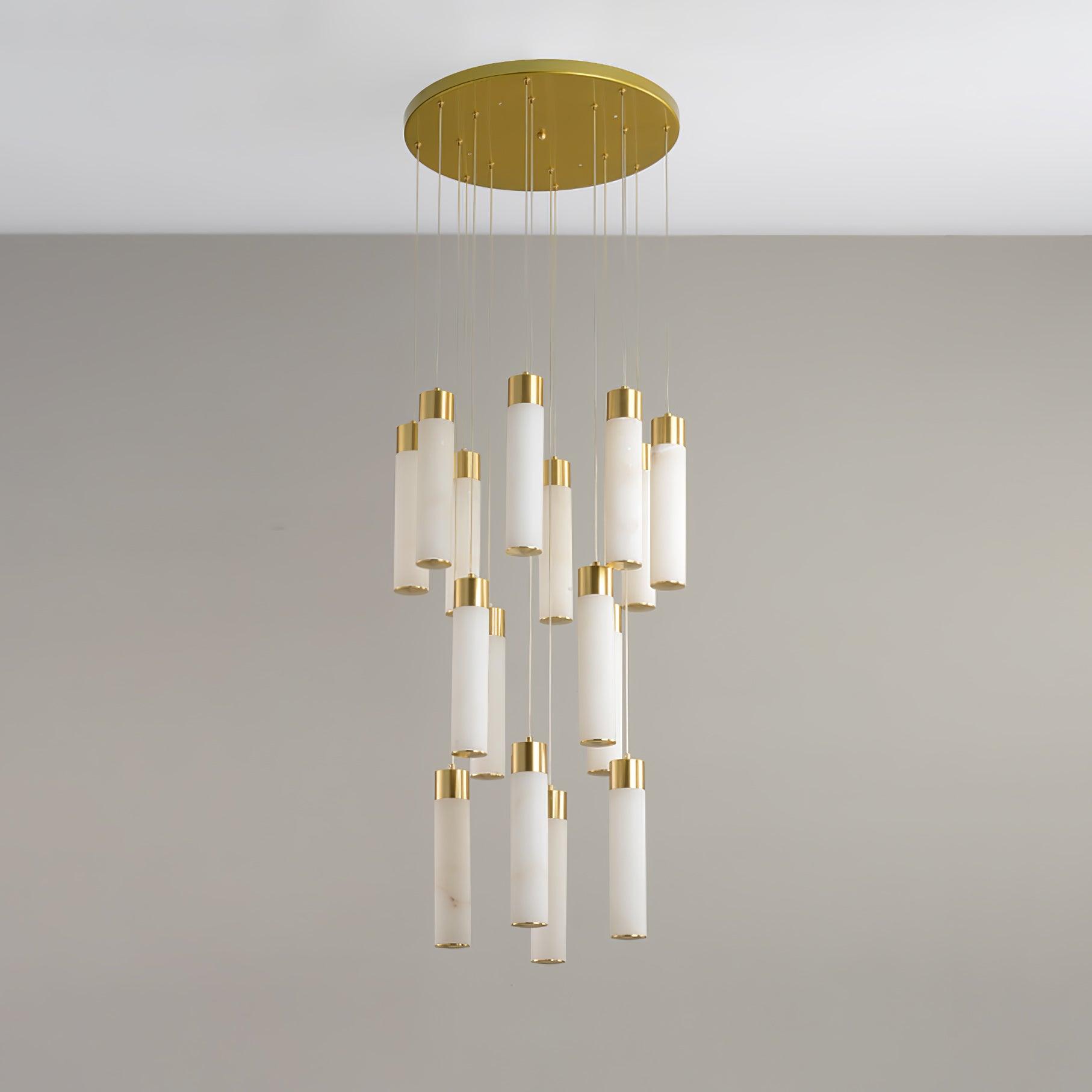 Celestial Alabaster Cascade Chandelier - Cueteks