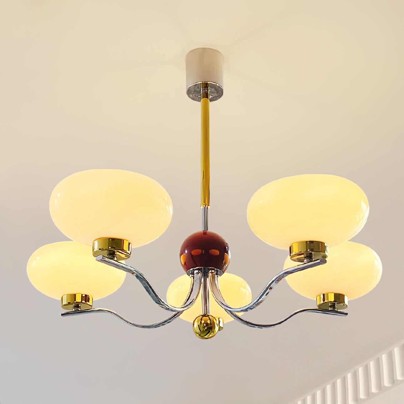 Medieval Glass Bowl Chandelier - Cueteks