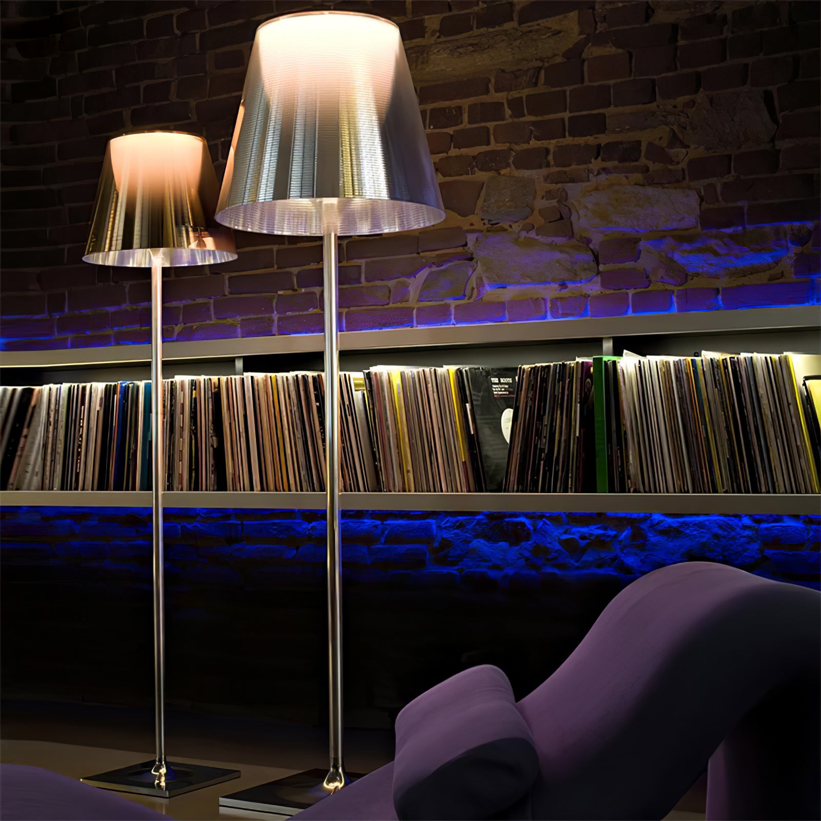 Chrome Prism Floor Lamp - Cueteks