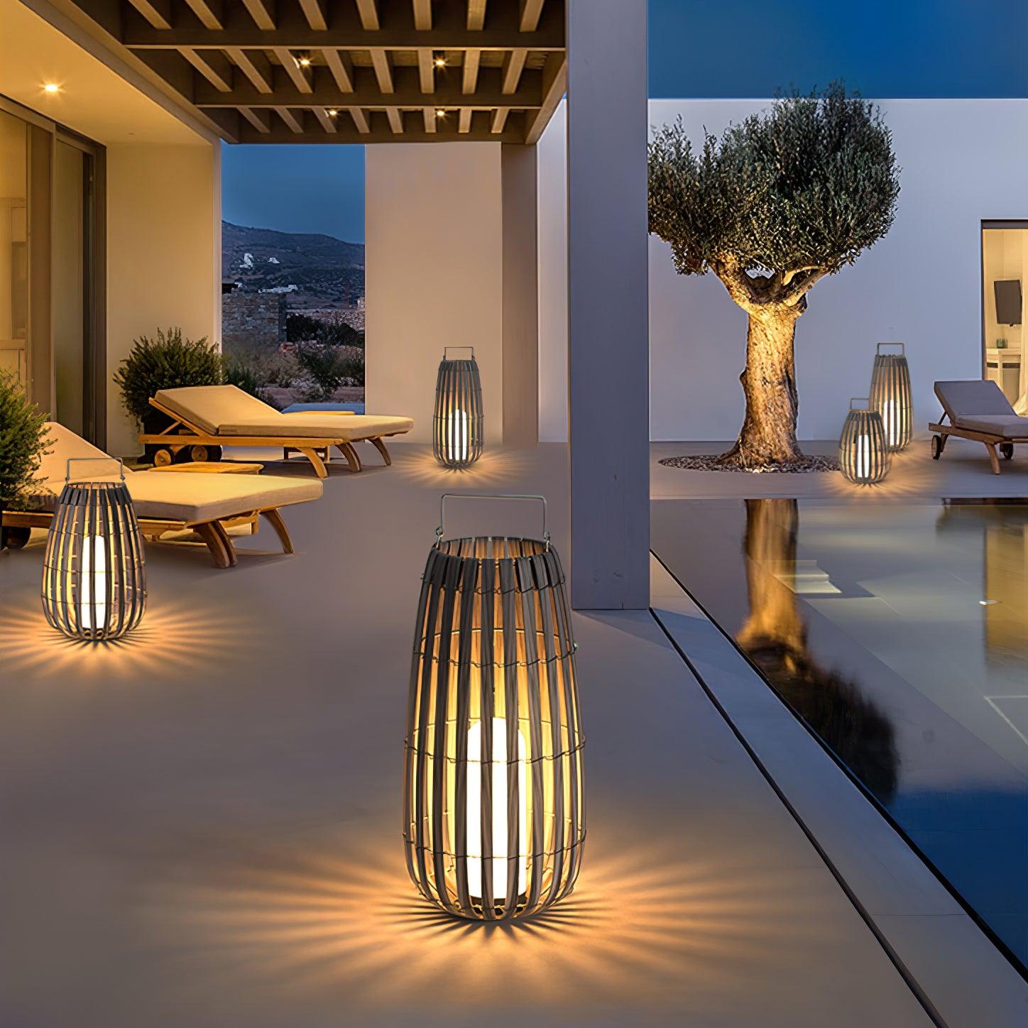 Tropic Braid Lantern Outdoor Lamp - Cueteks