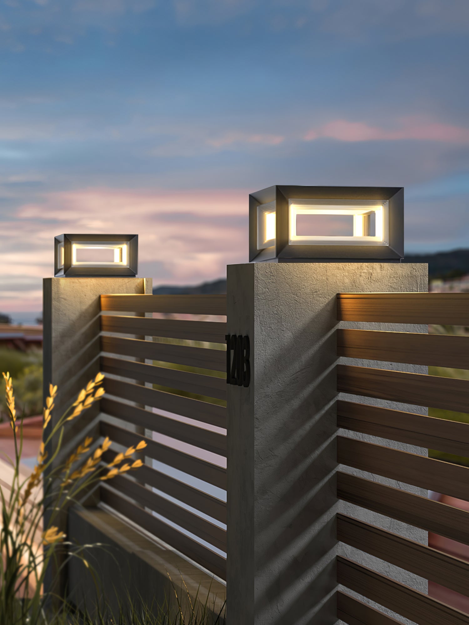 Light Cube Outdoor Post Light - Cueteks