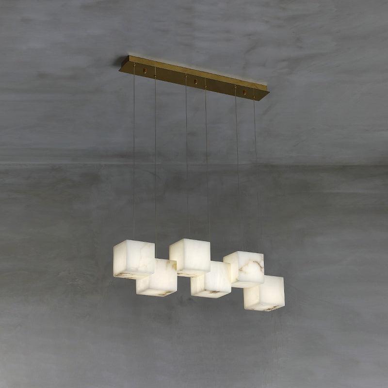 Alabaster Box Chandelier - Cueteks