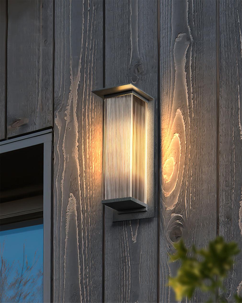 Oleron Box Outdoor Wall Lamp - Cueteks