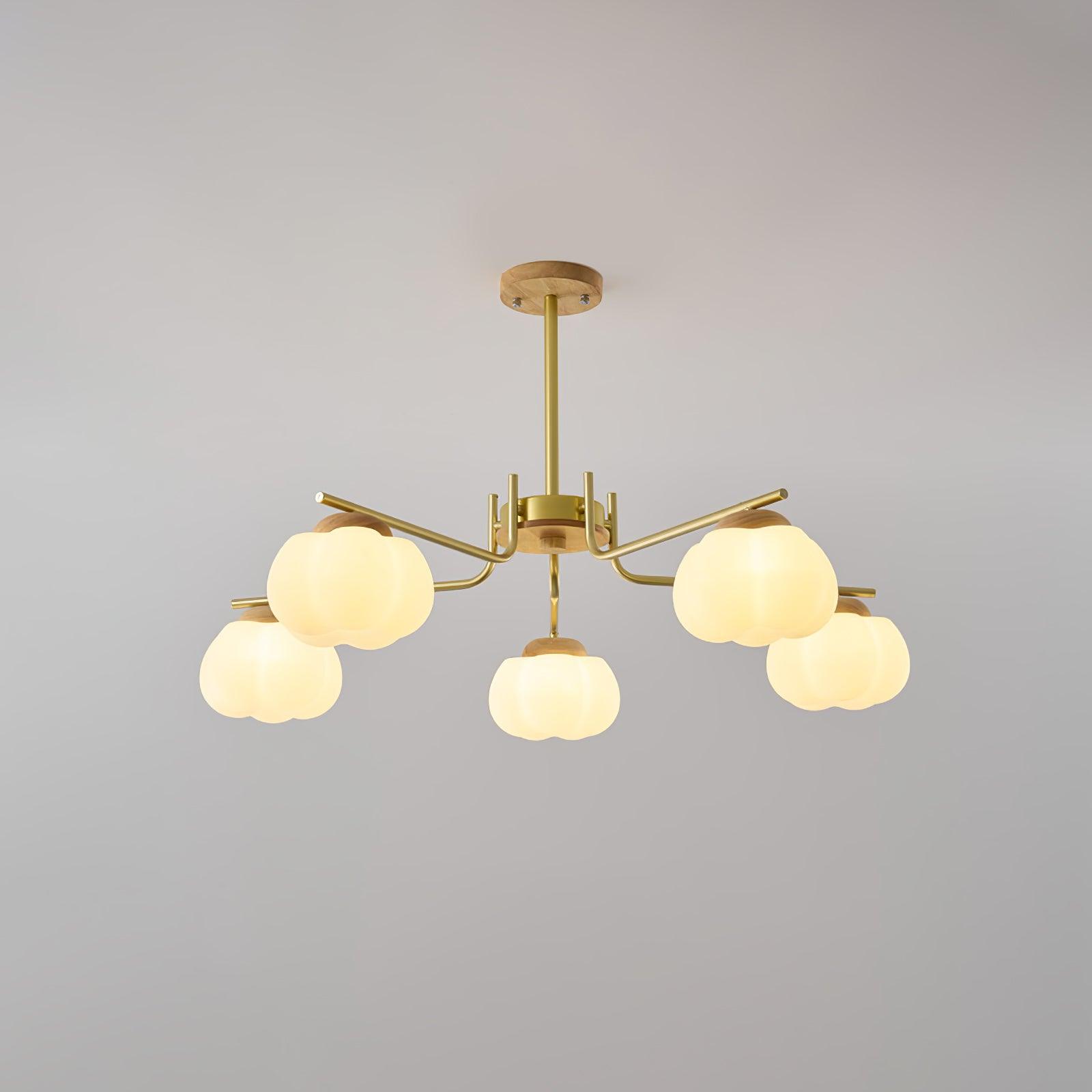Plastic Cotton Balls Chandelier - Cueteks