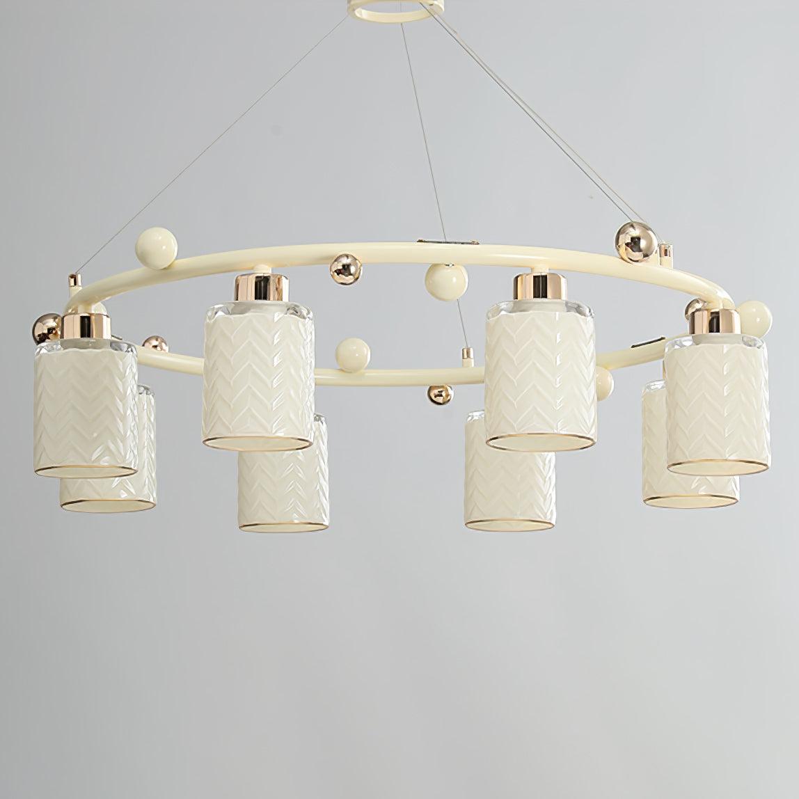 Ring Glass Cup Chandelier - Cueteks