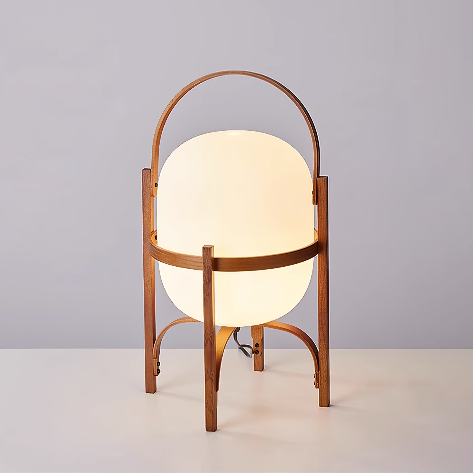 Portable Lantern Glass Table Lamp - Cueteks