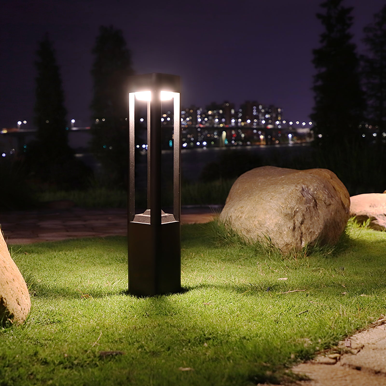 Rectangular Column Garden Light - Cueteks