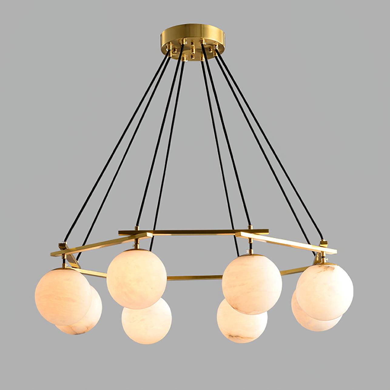 Miira Alabaster Chandelier - Cueteks
