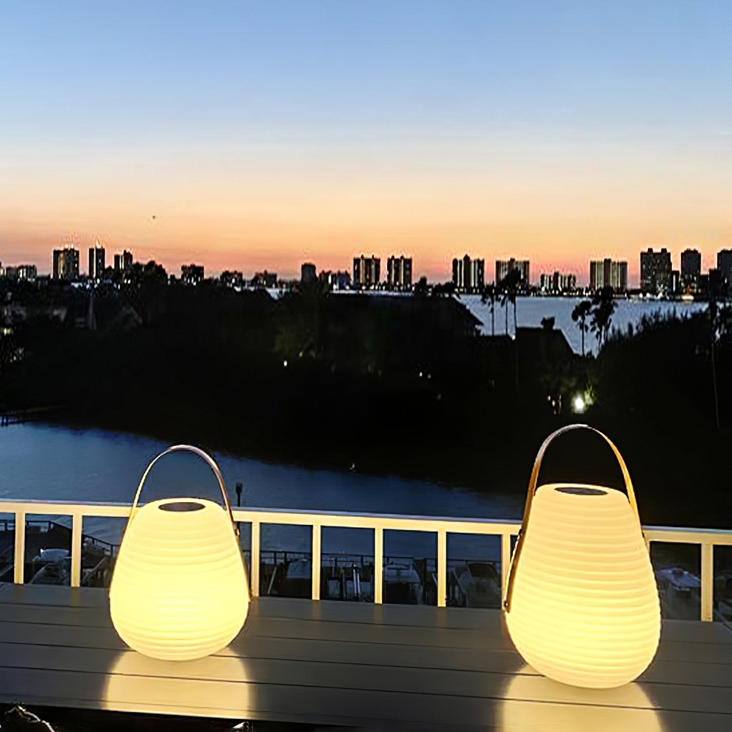 Beehive Solar Lantern Outdoor Lamp - Cueteks