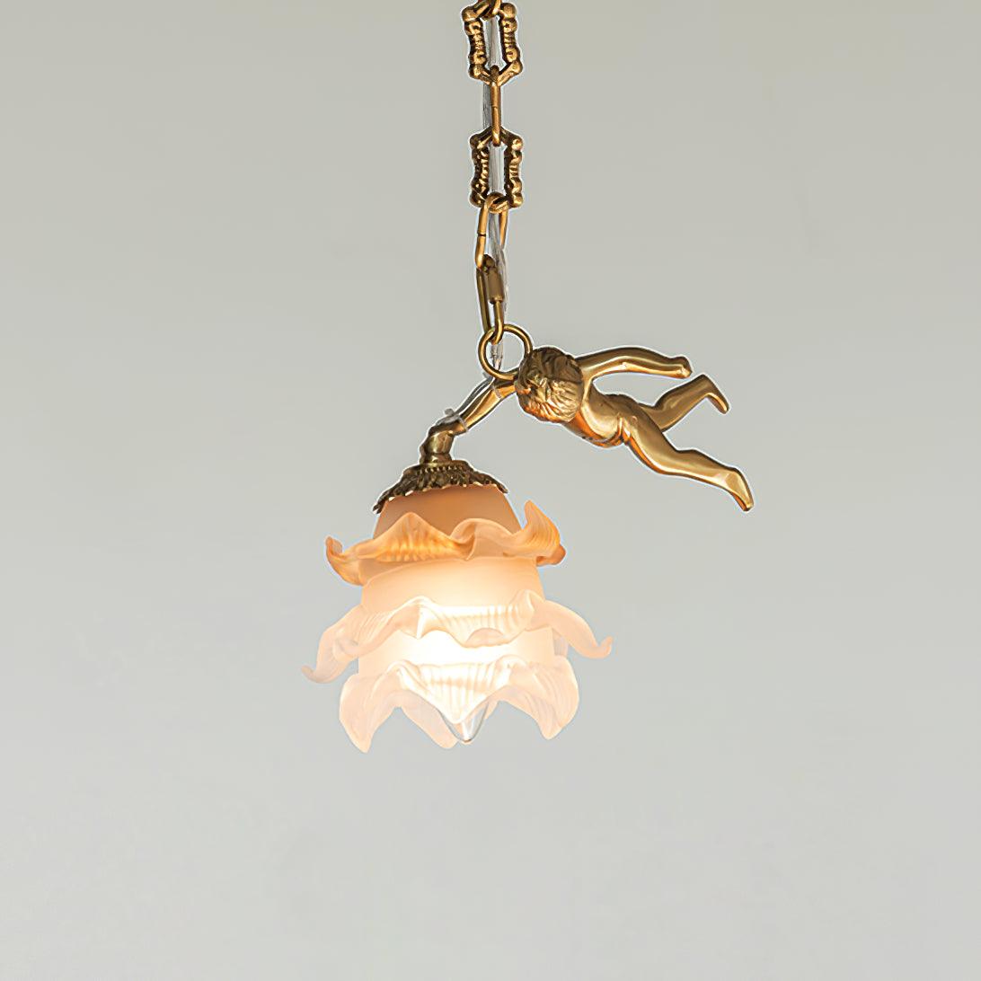 Putti Statuettes Brass Suspension - Cueteks