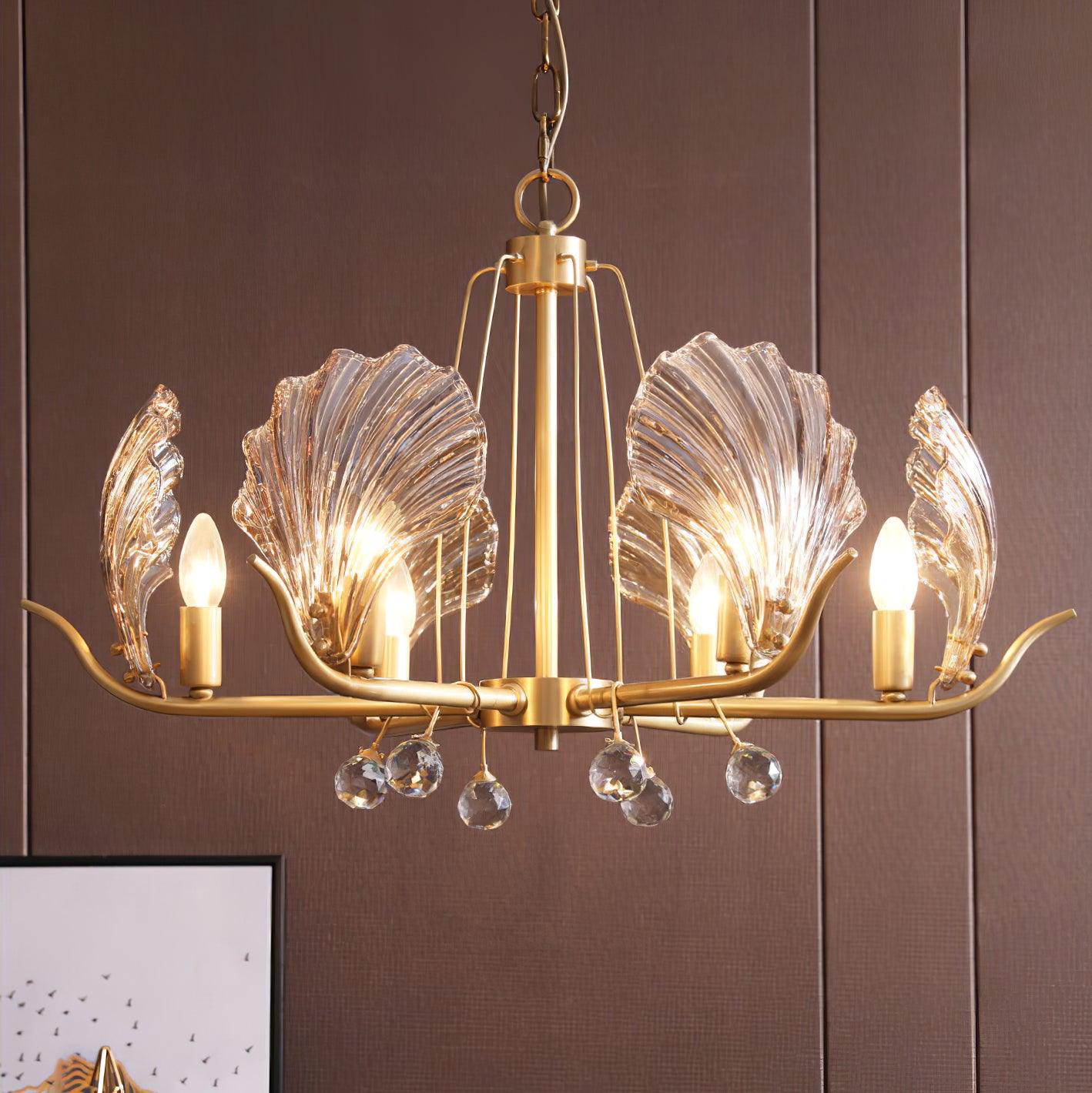 Shell Crystal Chandelier - Cueteks