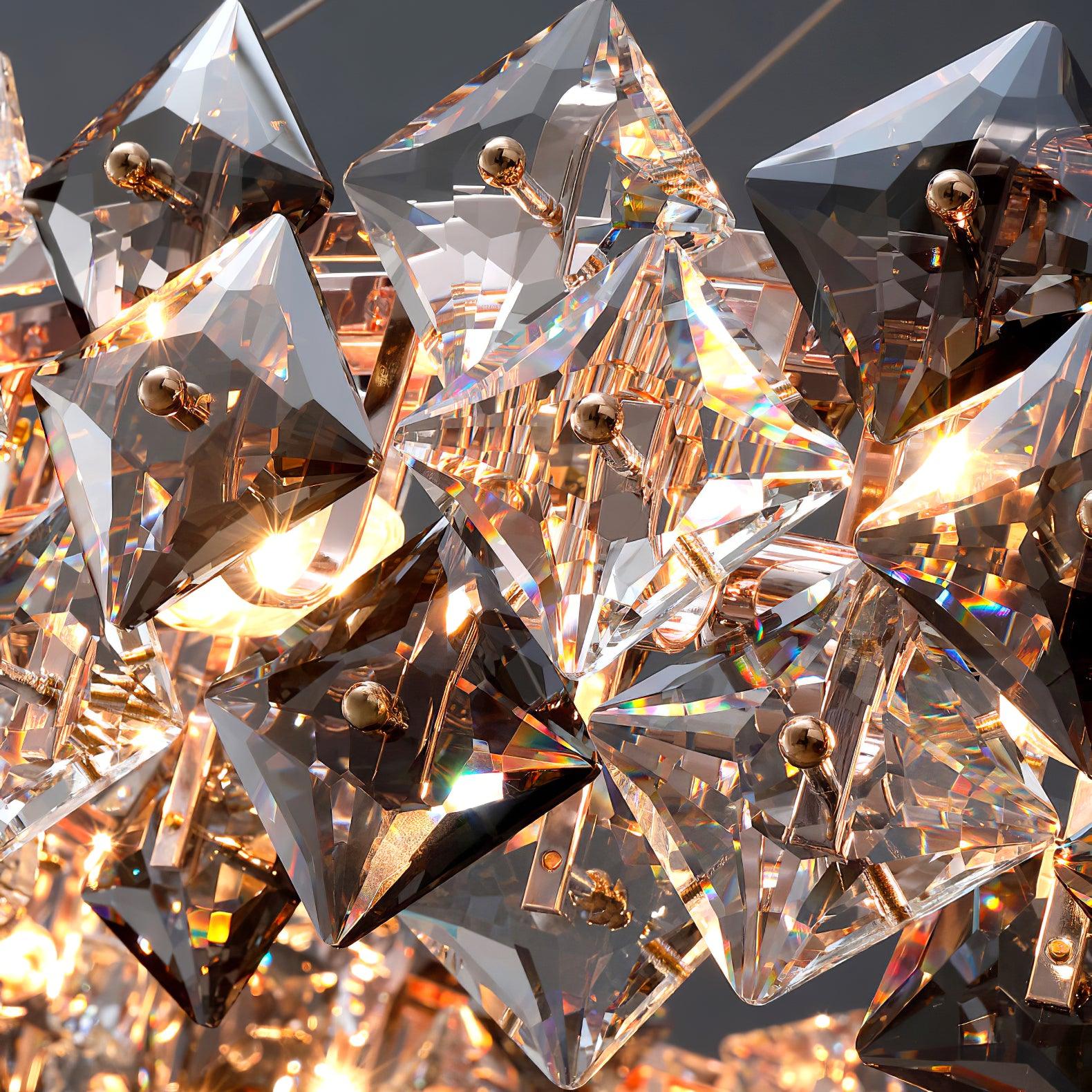 Scale Crystal Round Chandelier - Cueteks