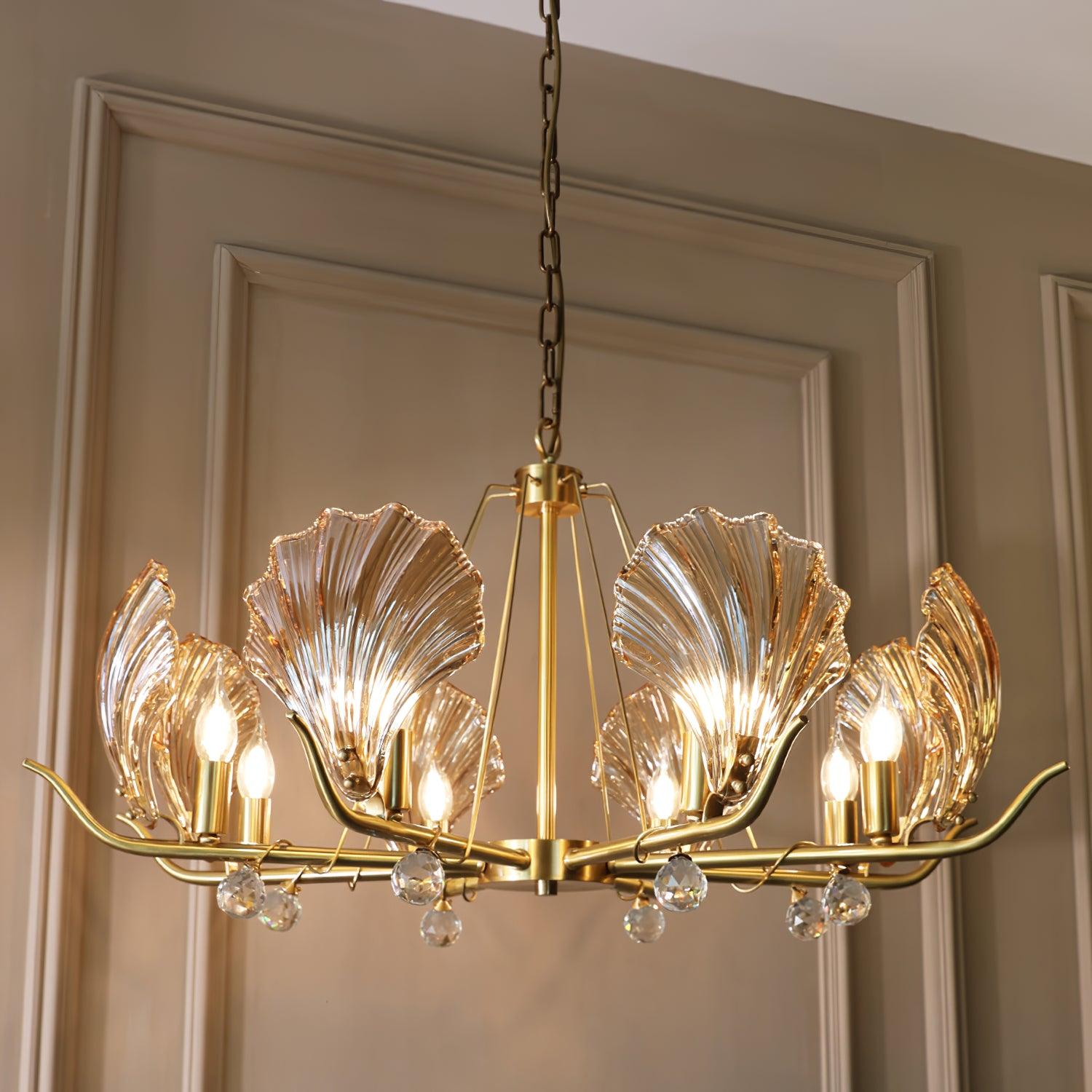 Shell Crystal Chandelier - Cueteks
