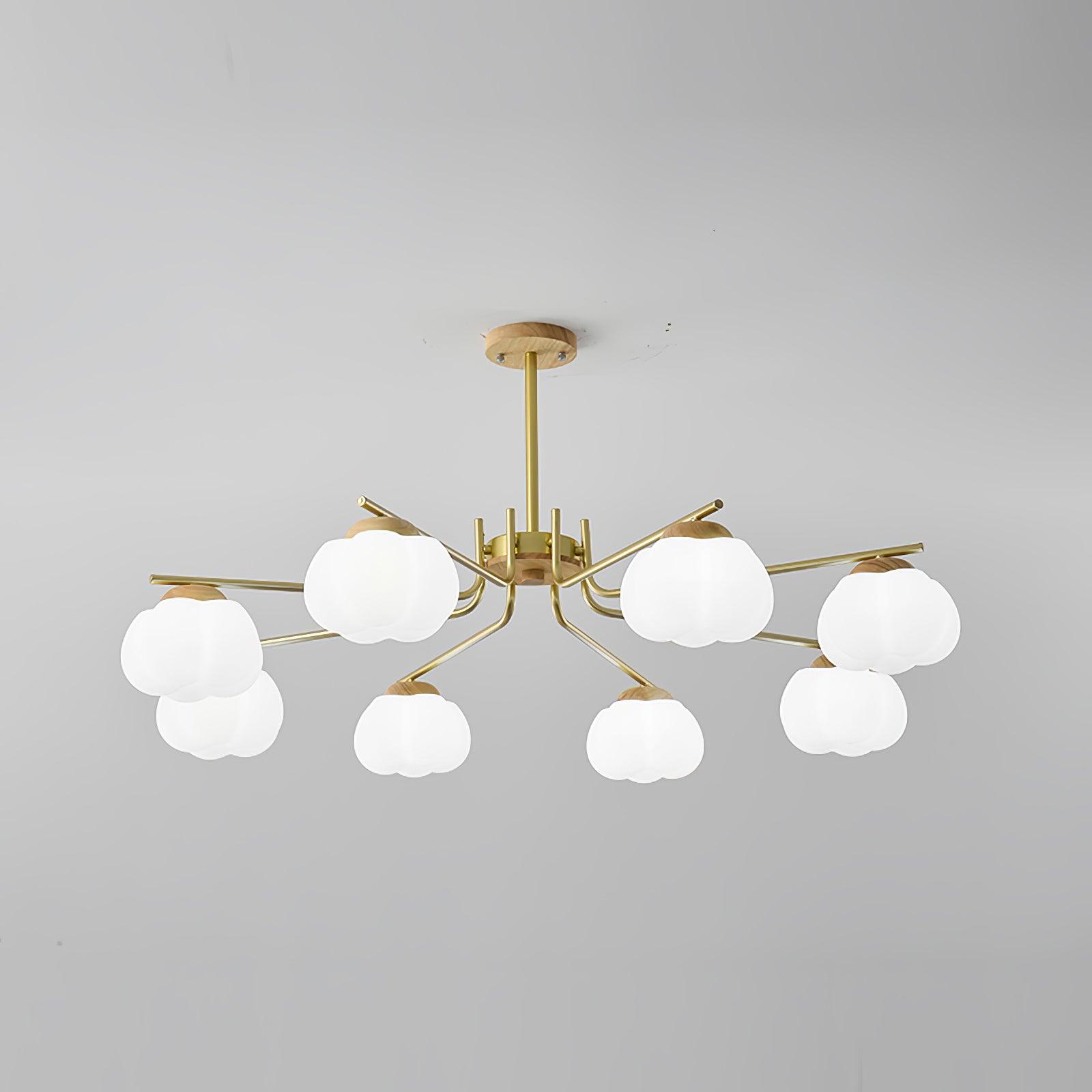 Plastic Cotton Balls Chandelier - Cueteks