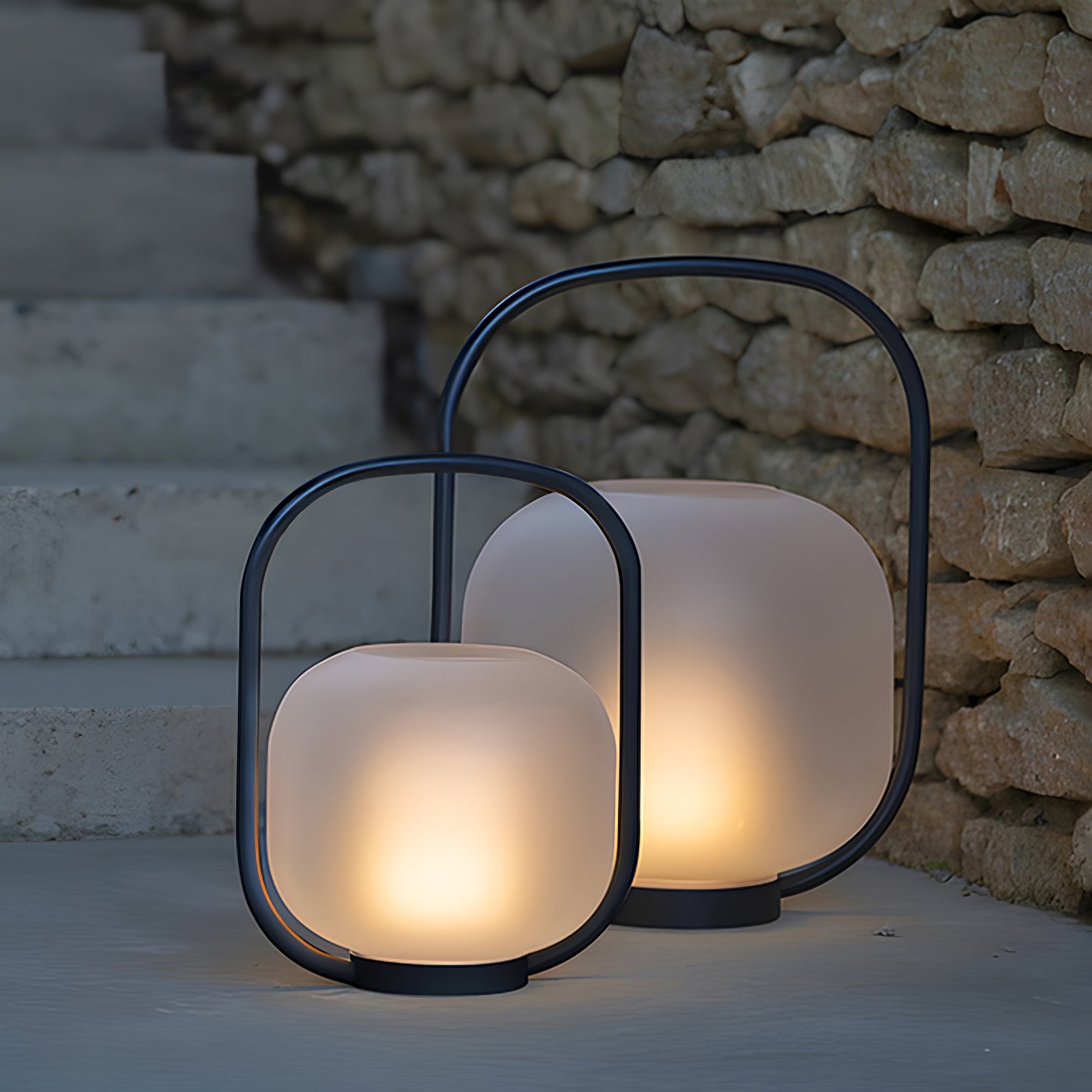 Portable Lantern Outdoor Table Lamp with Solar Panel - Cueteks