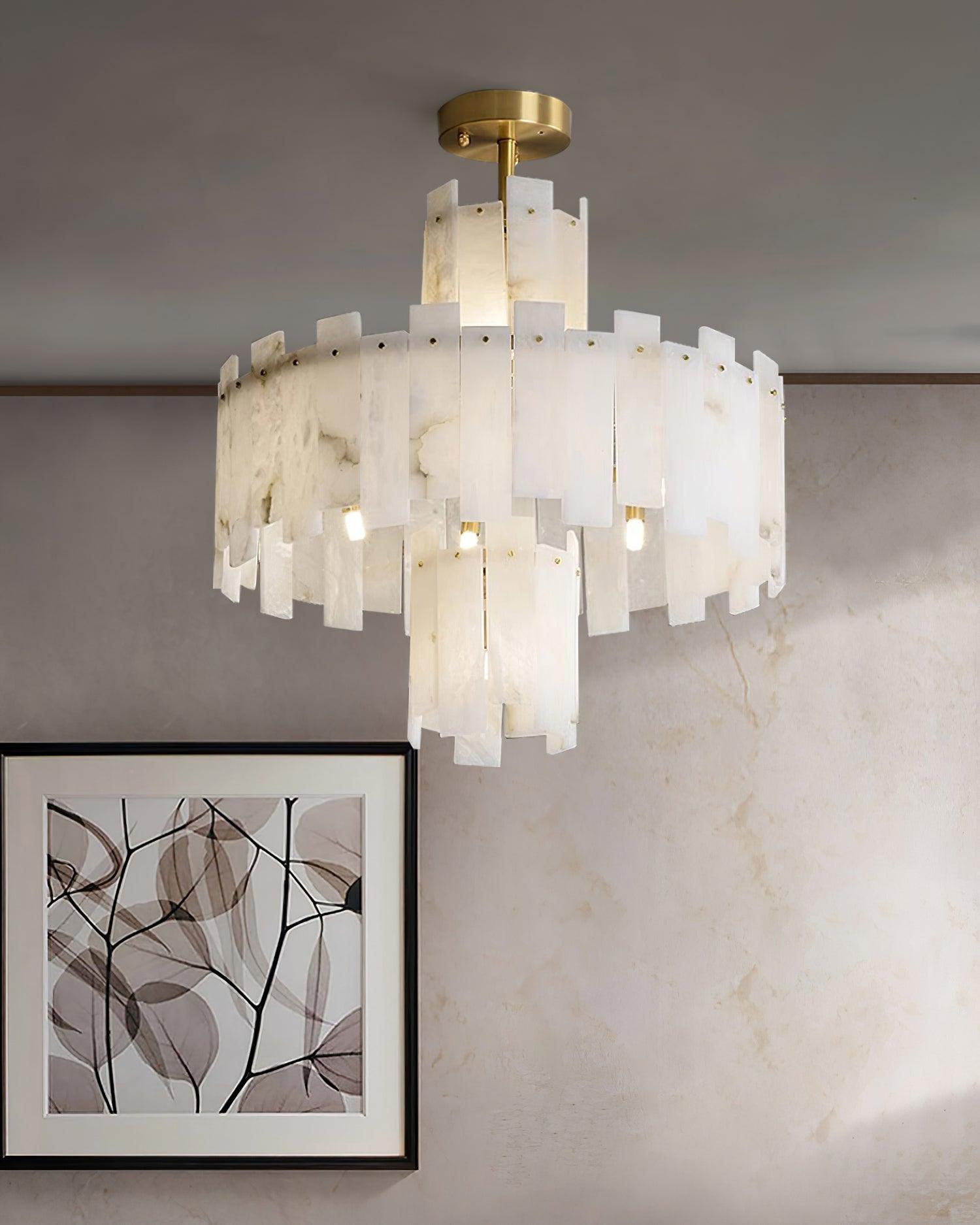 Regina Alabaster Chandelier - Cueteks