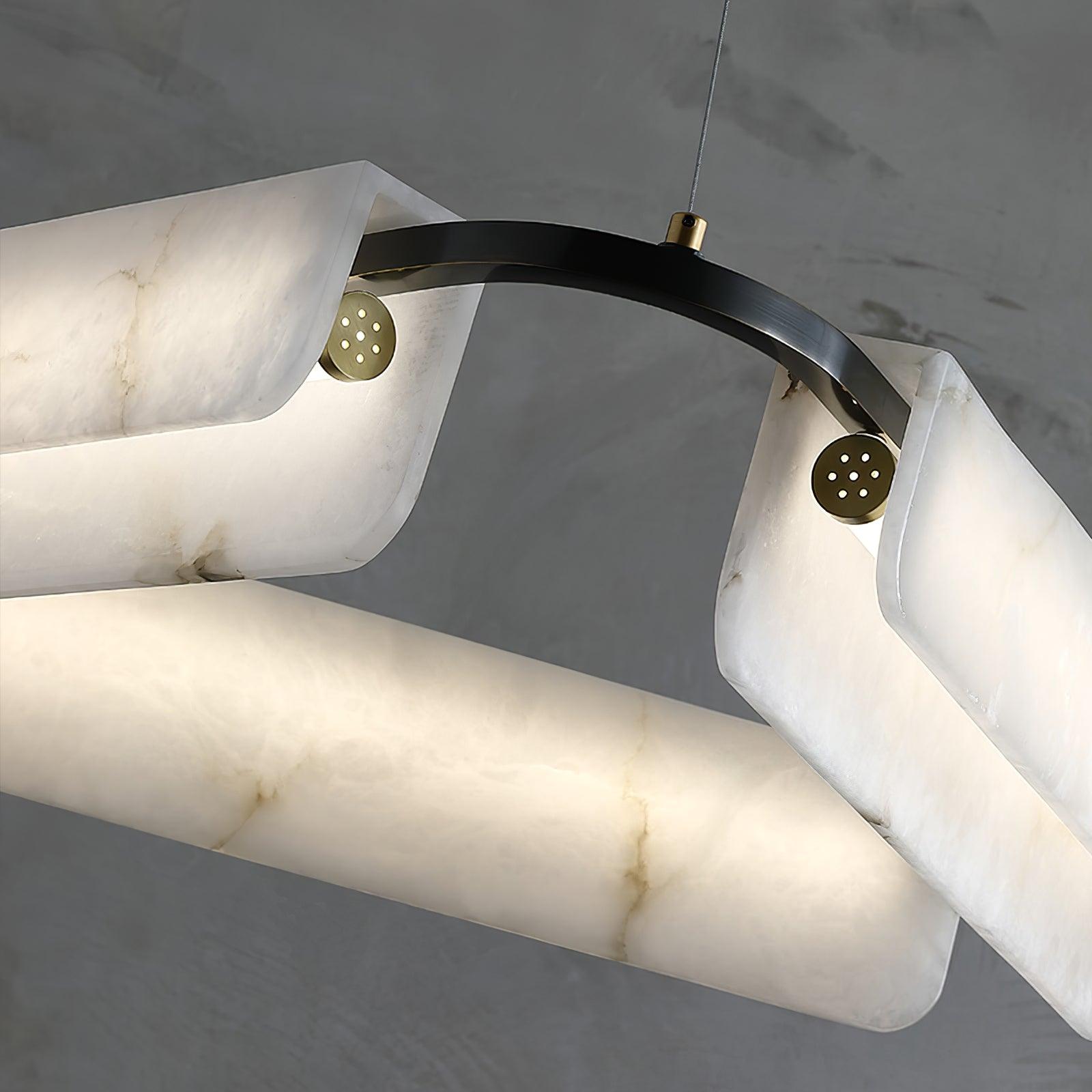 Delia Alabaster Chandelier - Cueteks
