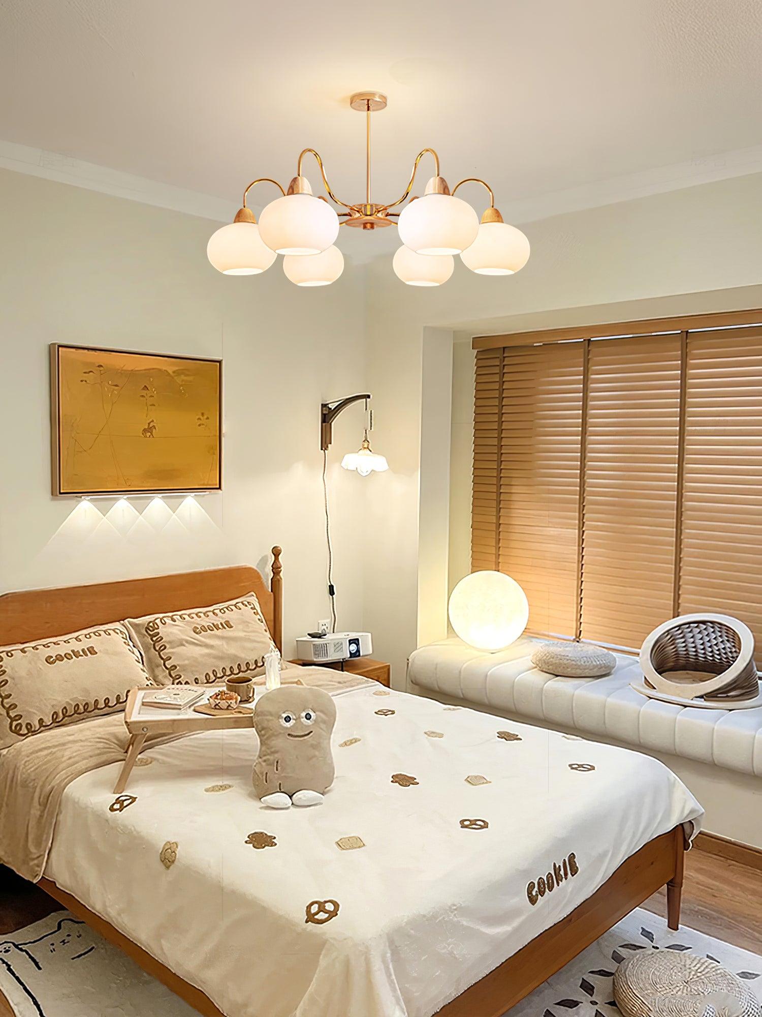 Glass Persimmon Chandelier - Cueteks