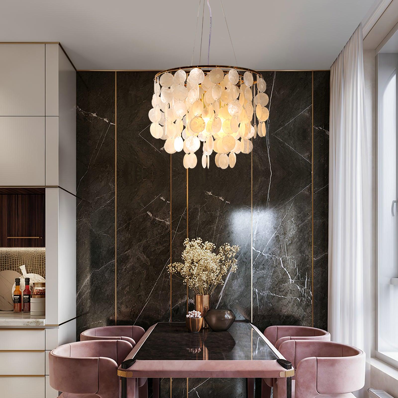 Shell Wind Chime Chandelier - Cueteks