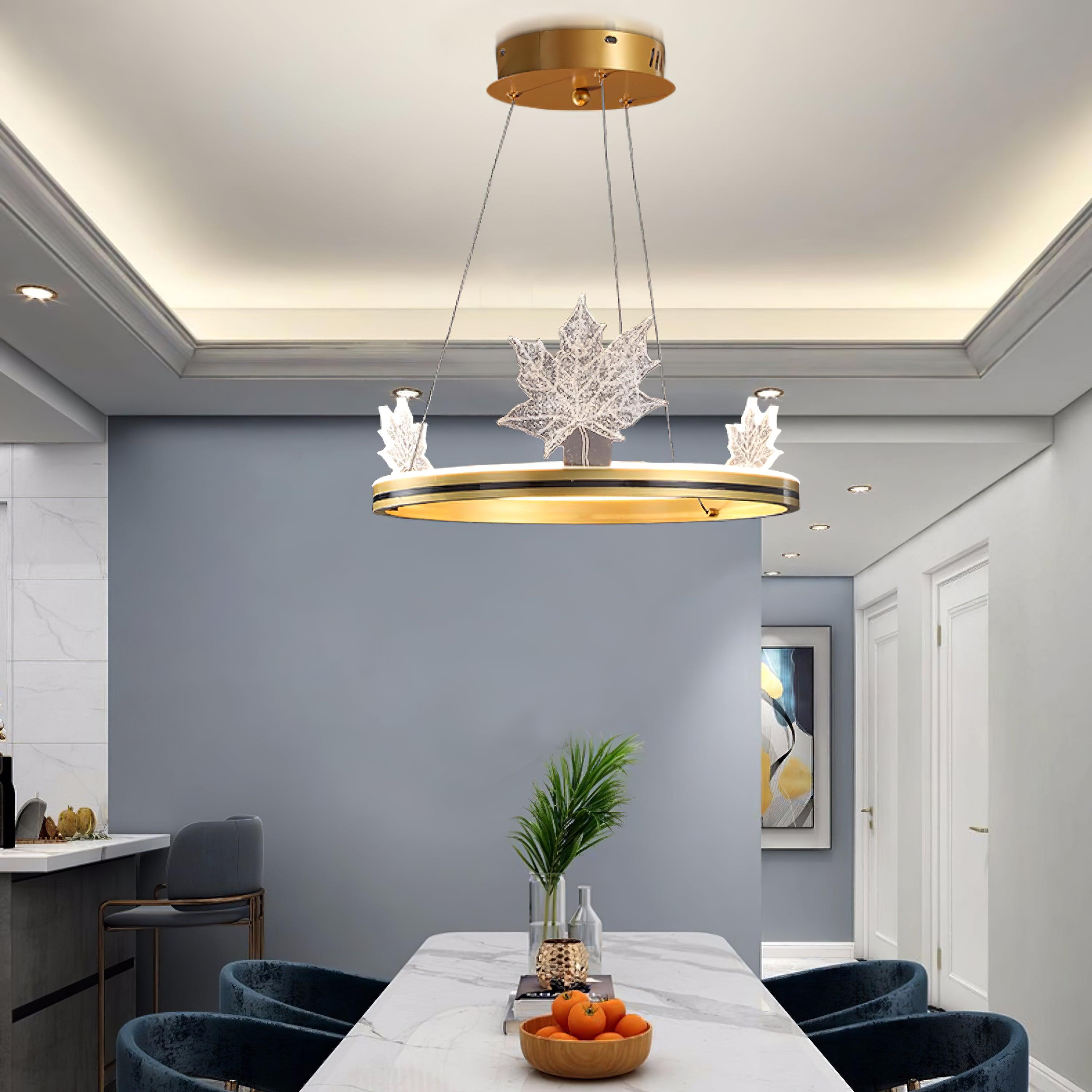 Ion Leaf Chandelier - Cueteks
