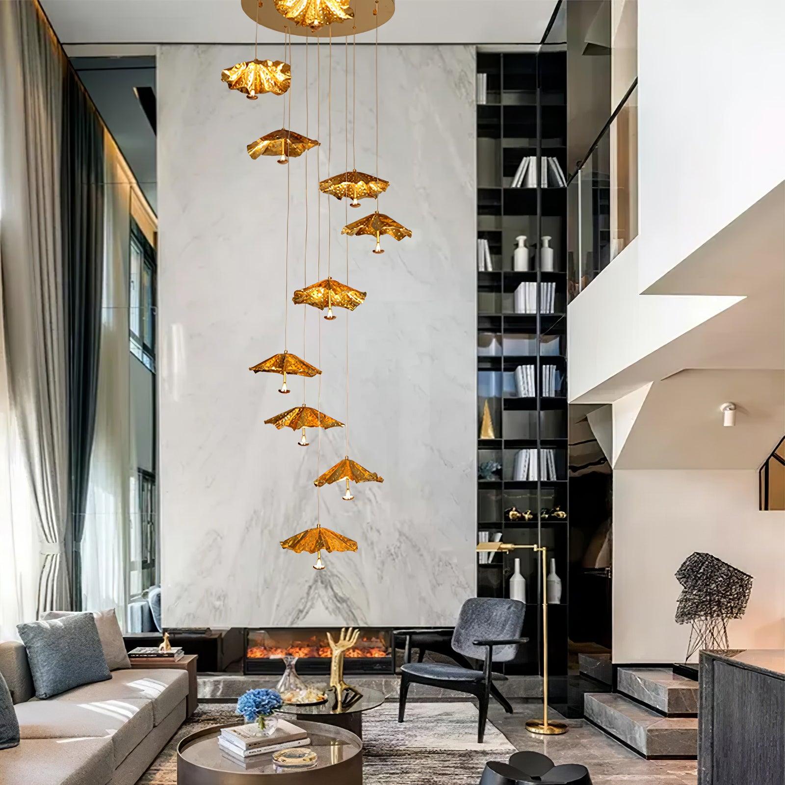 Livra Leaf Chandelier - Cueteks