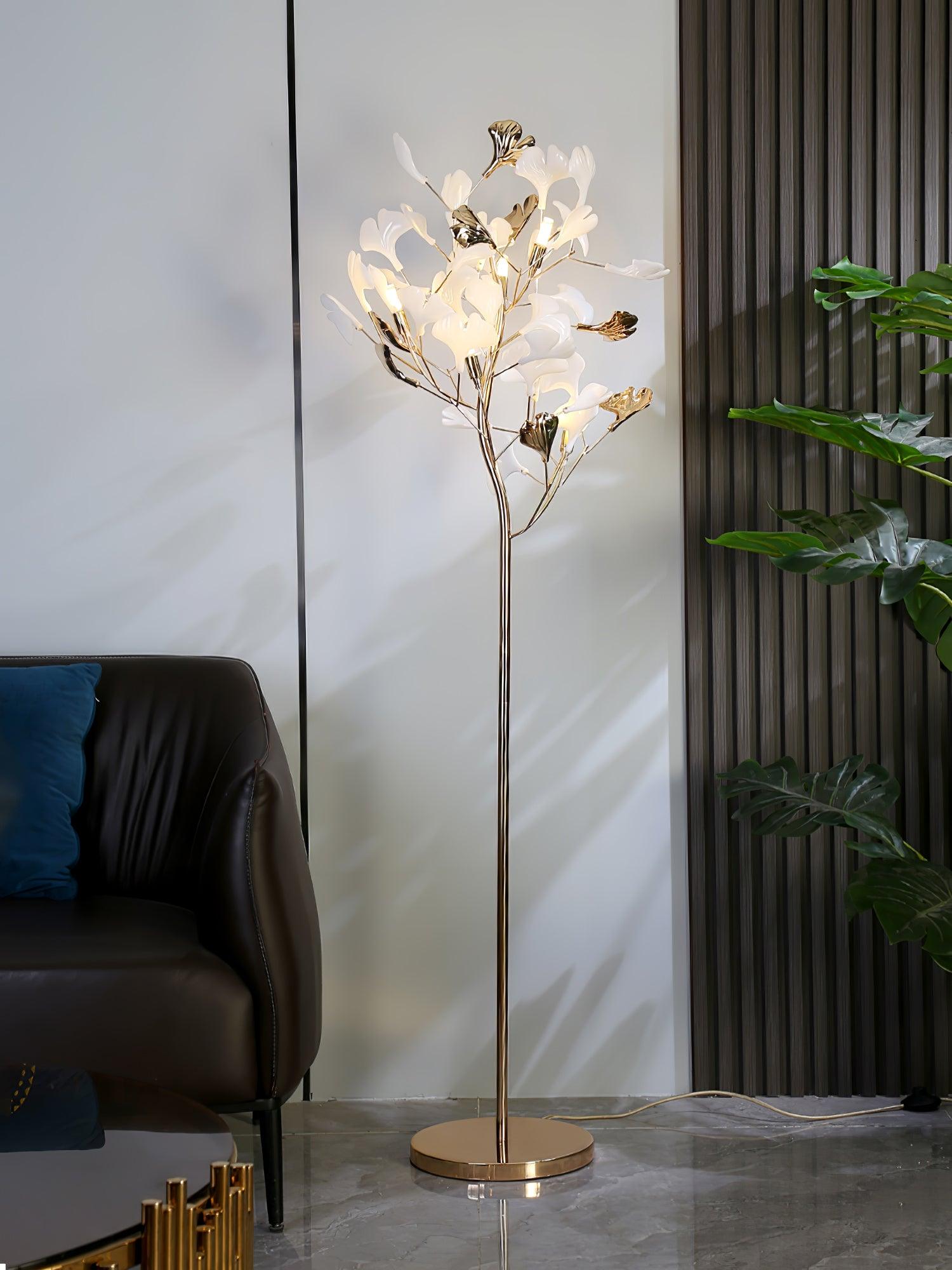 Gingko Leaf Floor Lamp - Cueteks