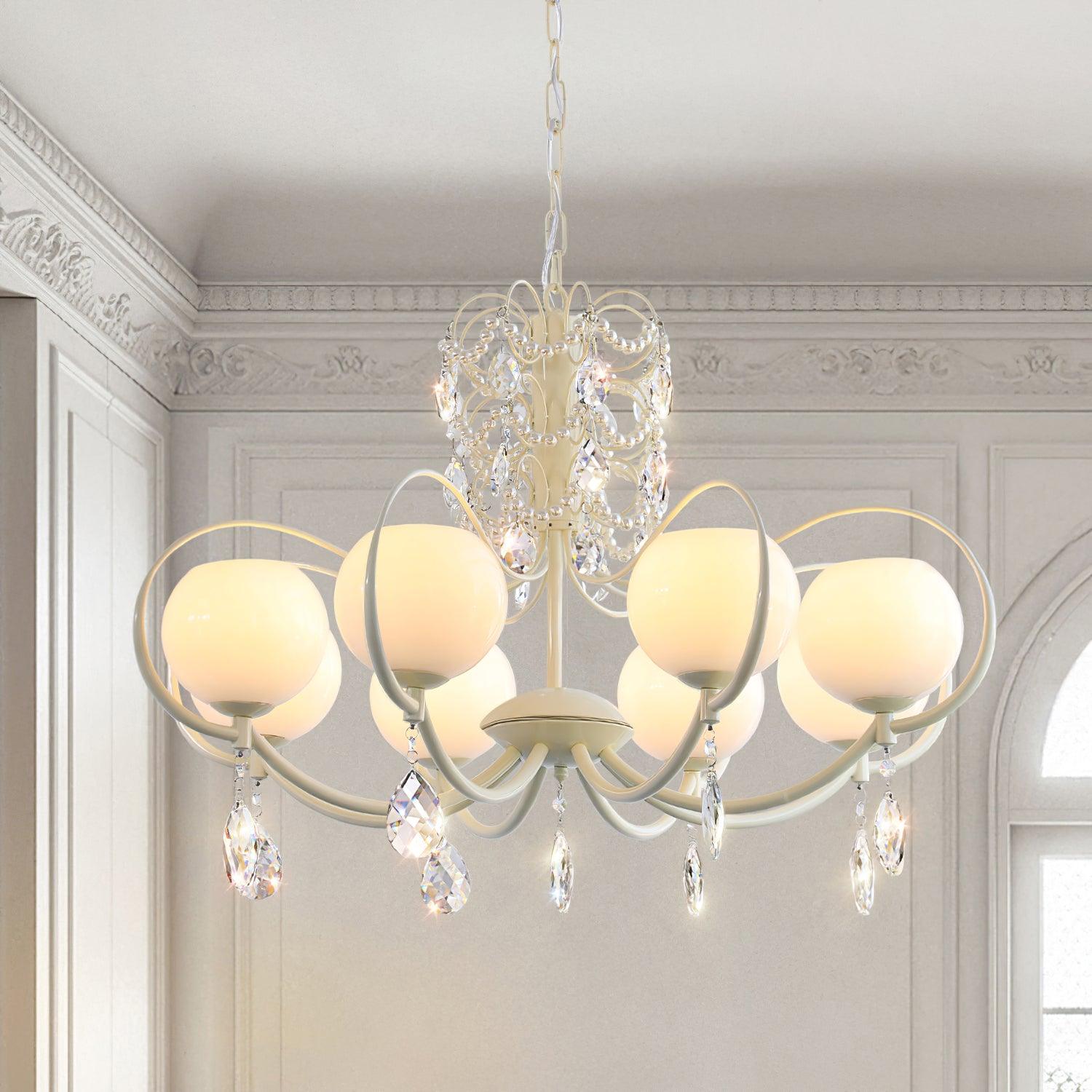 Doria Crystal Chandelier - Cueteks