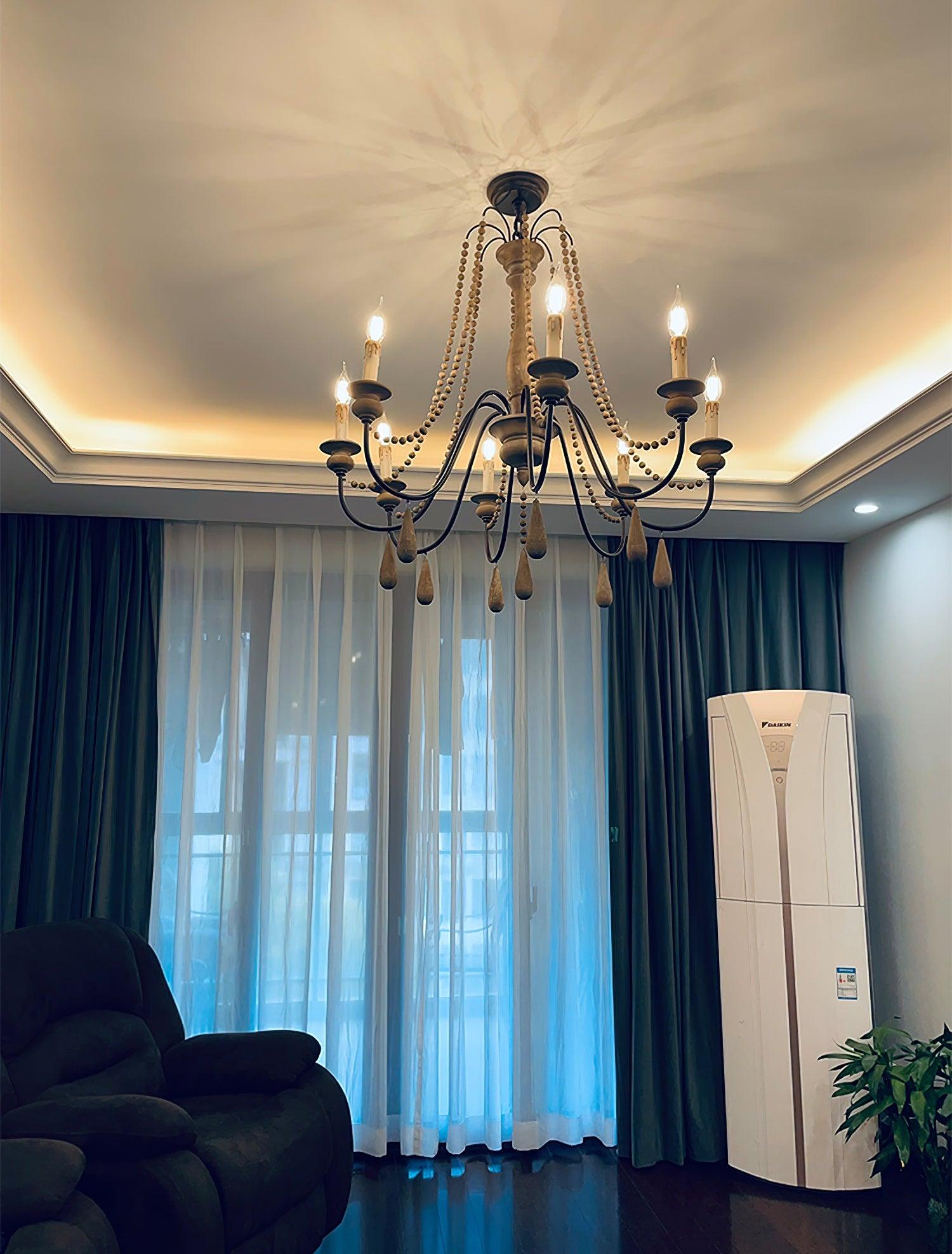 Candle Style Beaded Chandelier - Cueteks