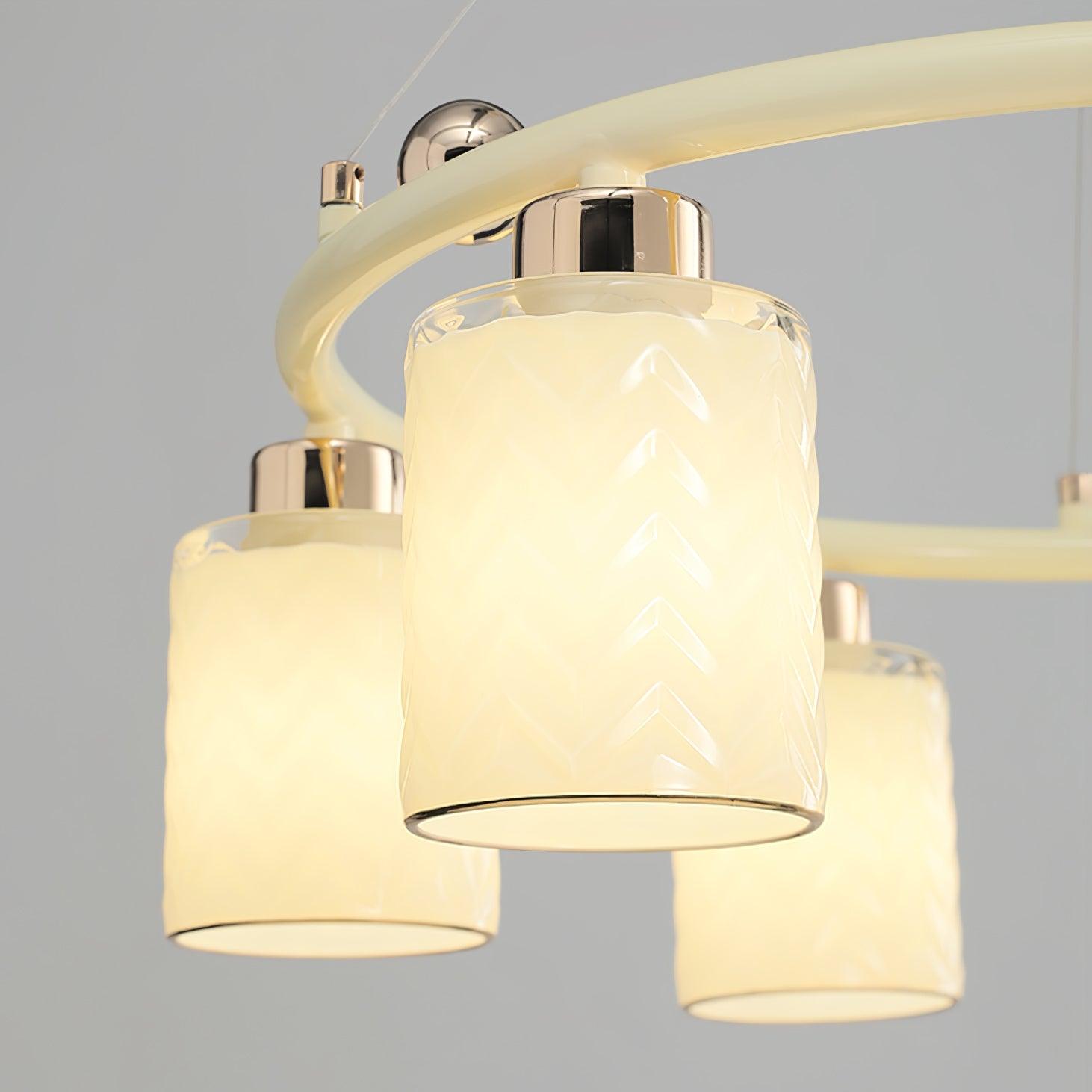 Ring Glass Cup Chandelier - Cueteks